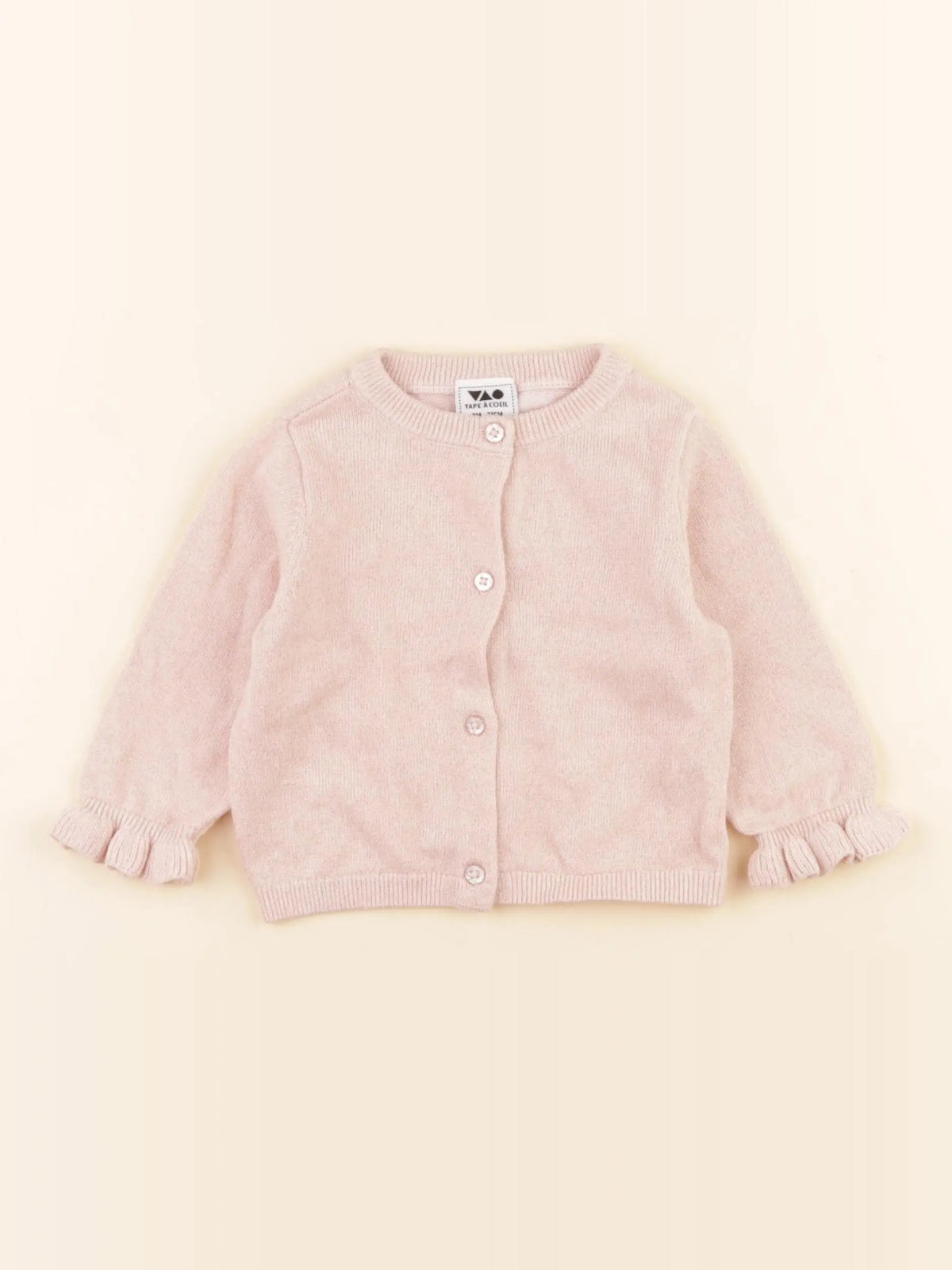 Tape à l'oeil - gilet rose - 9 mois