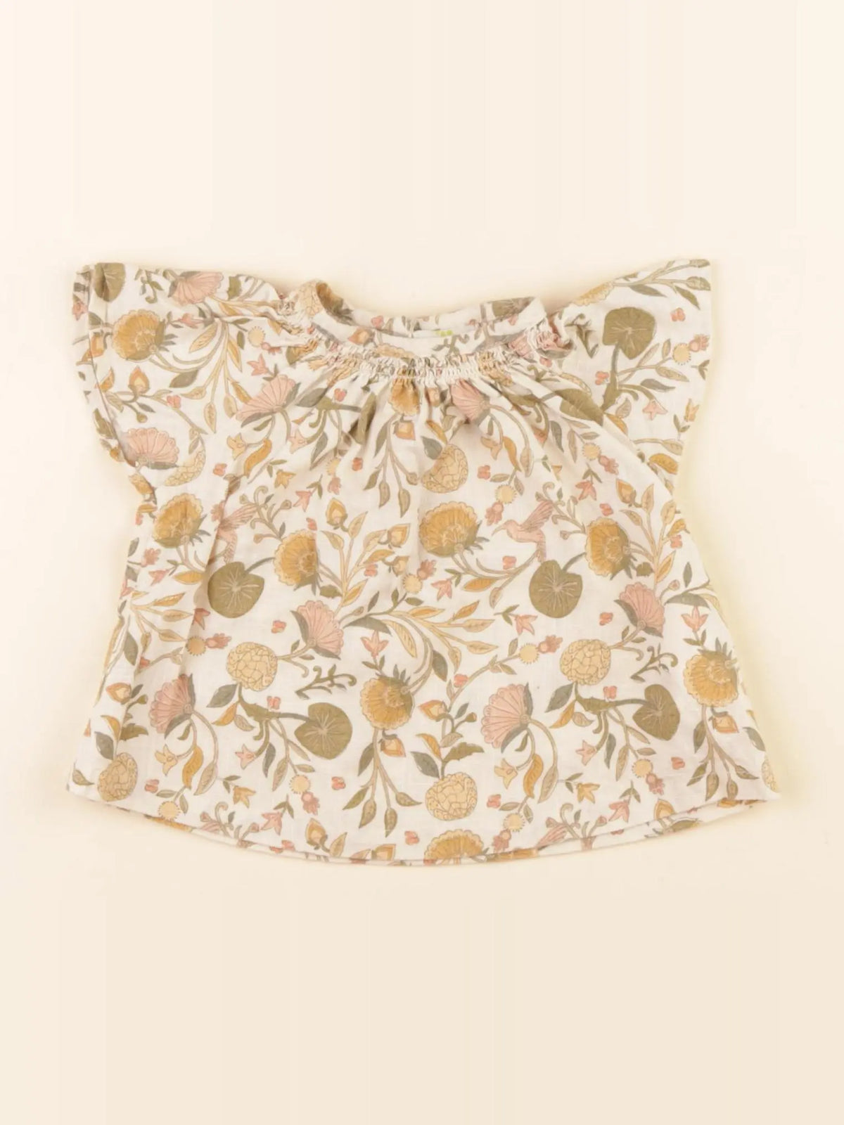 Tape à l'oeil - blouse beige, vert - 3 mois