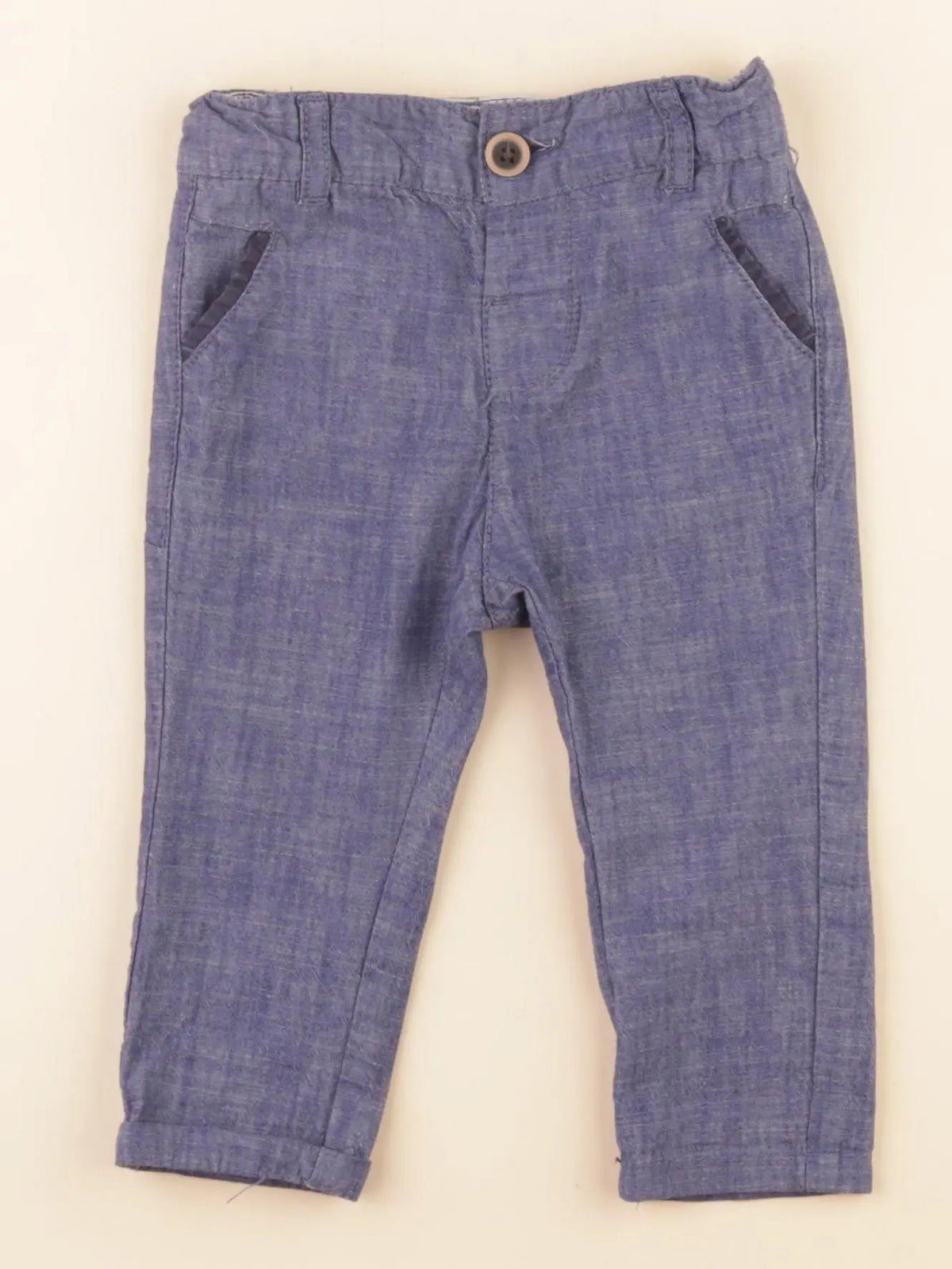 Tape à l'oeil - pantalon bleu - 6 mois
