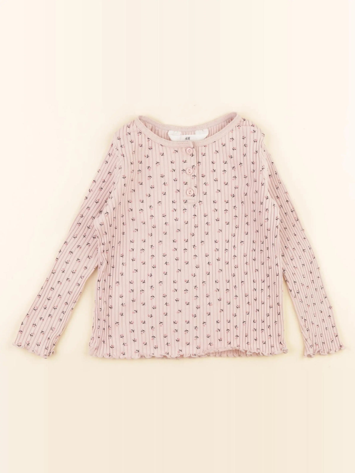 H&M - tee-shirt rose - 2/4 ans