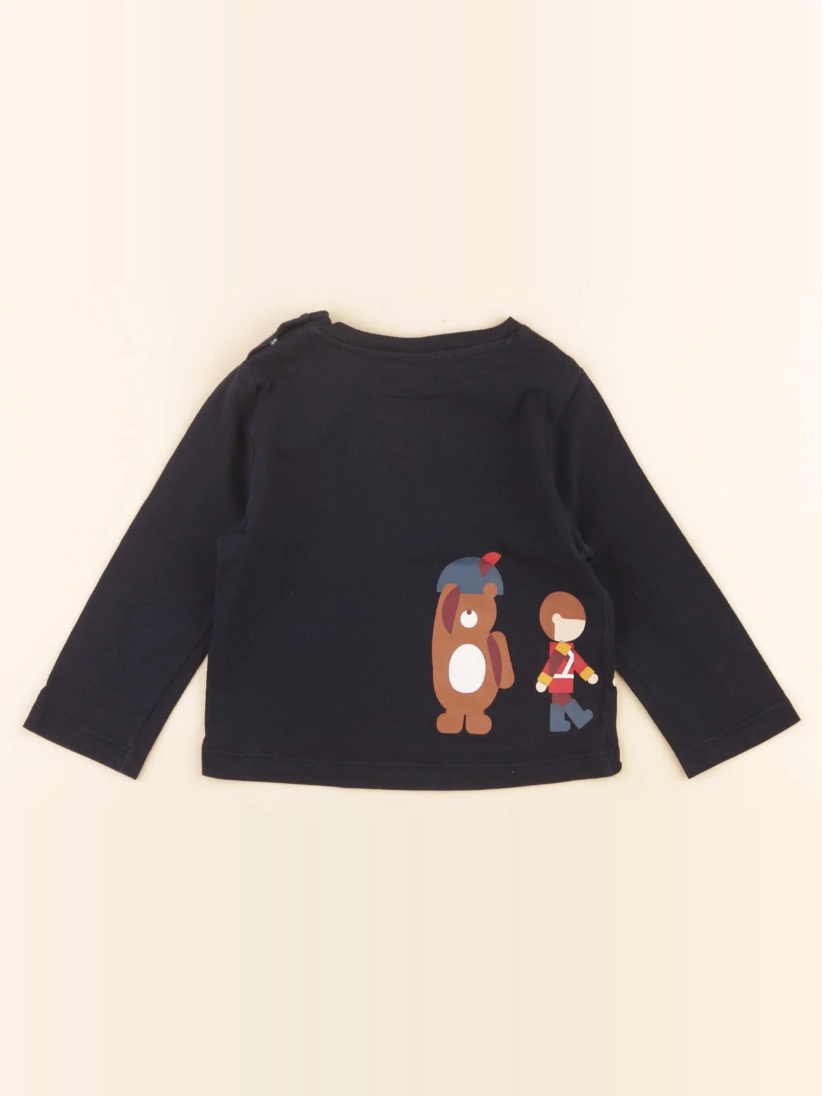 Jacadi - tee-shirt imprimé au dos bleu - 24 mois