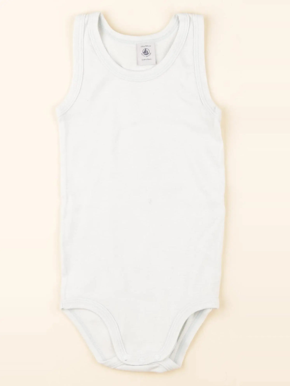 Petit Bateau - body bleu - 24 mois