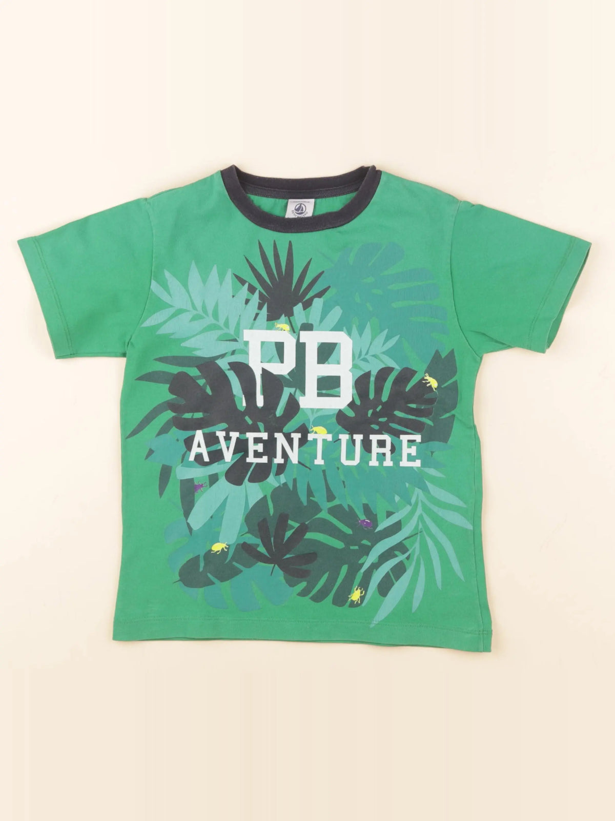 Petit Bateau - tee-shirt vert - 6 ans