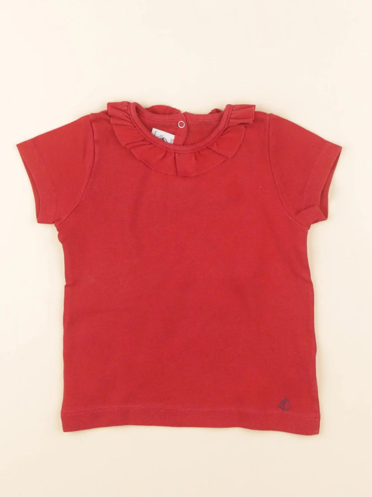 Petit Bateau - tee-shirt rouge - 3 ans