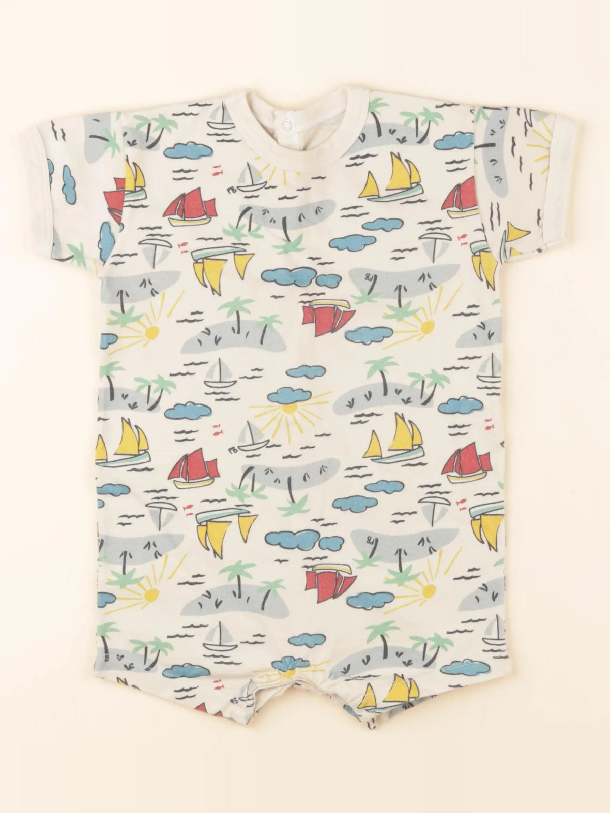 Petit Bateau - combinaison multicolore - 12 mois