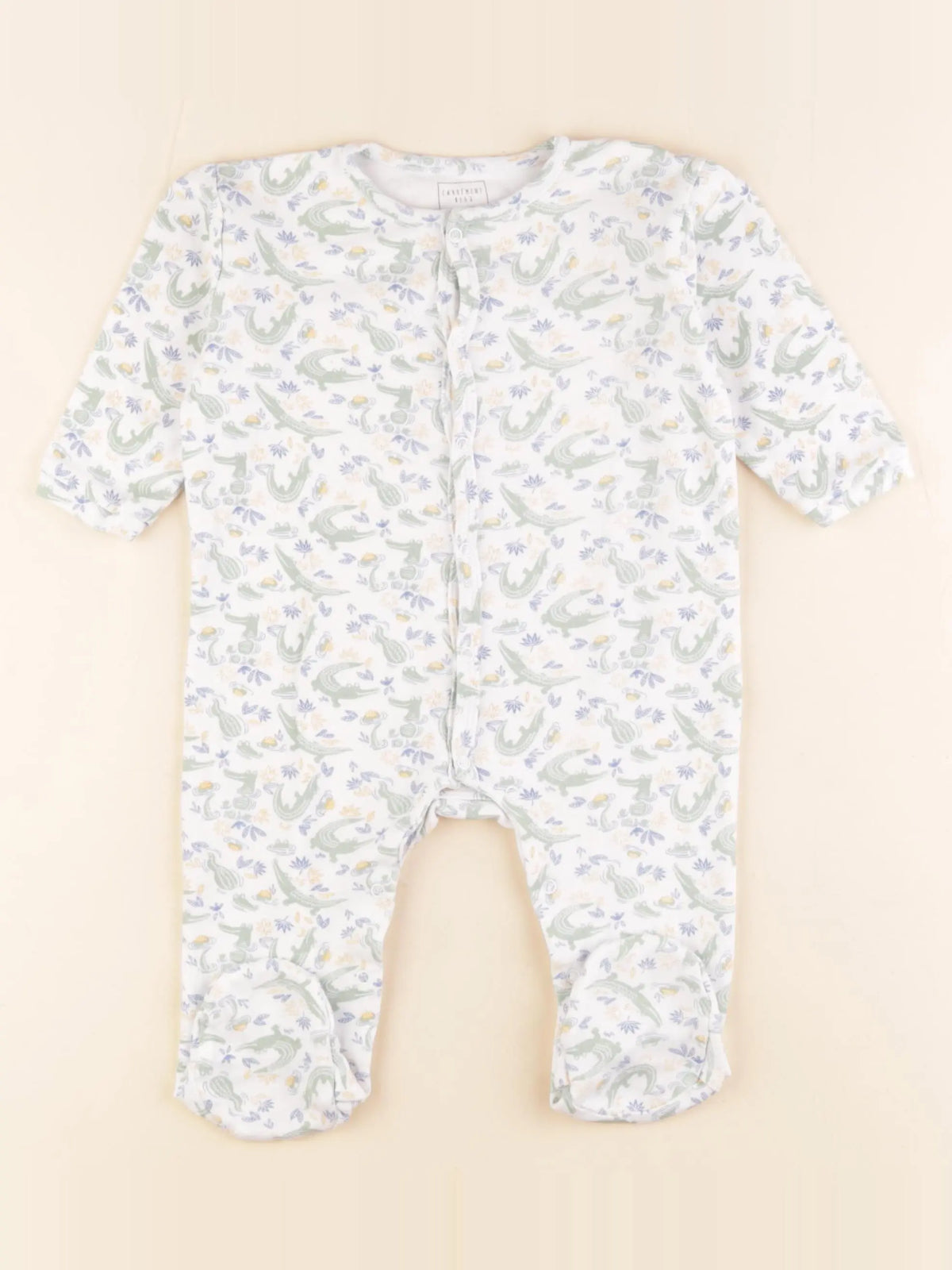 Carrément Beau - pyjama coton blanc - 12 mois