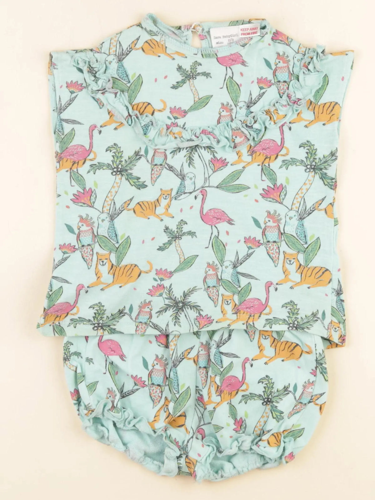 Zara - ensemble multicolore - 2/3 ans