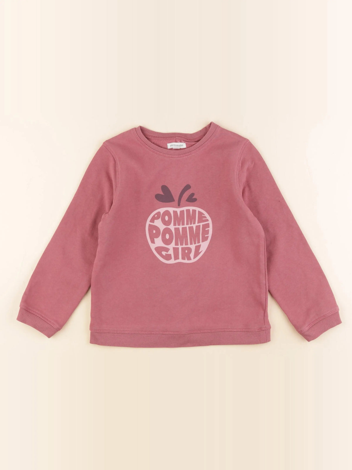 Vertbaudet - sweat rose - 5 ans