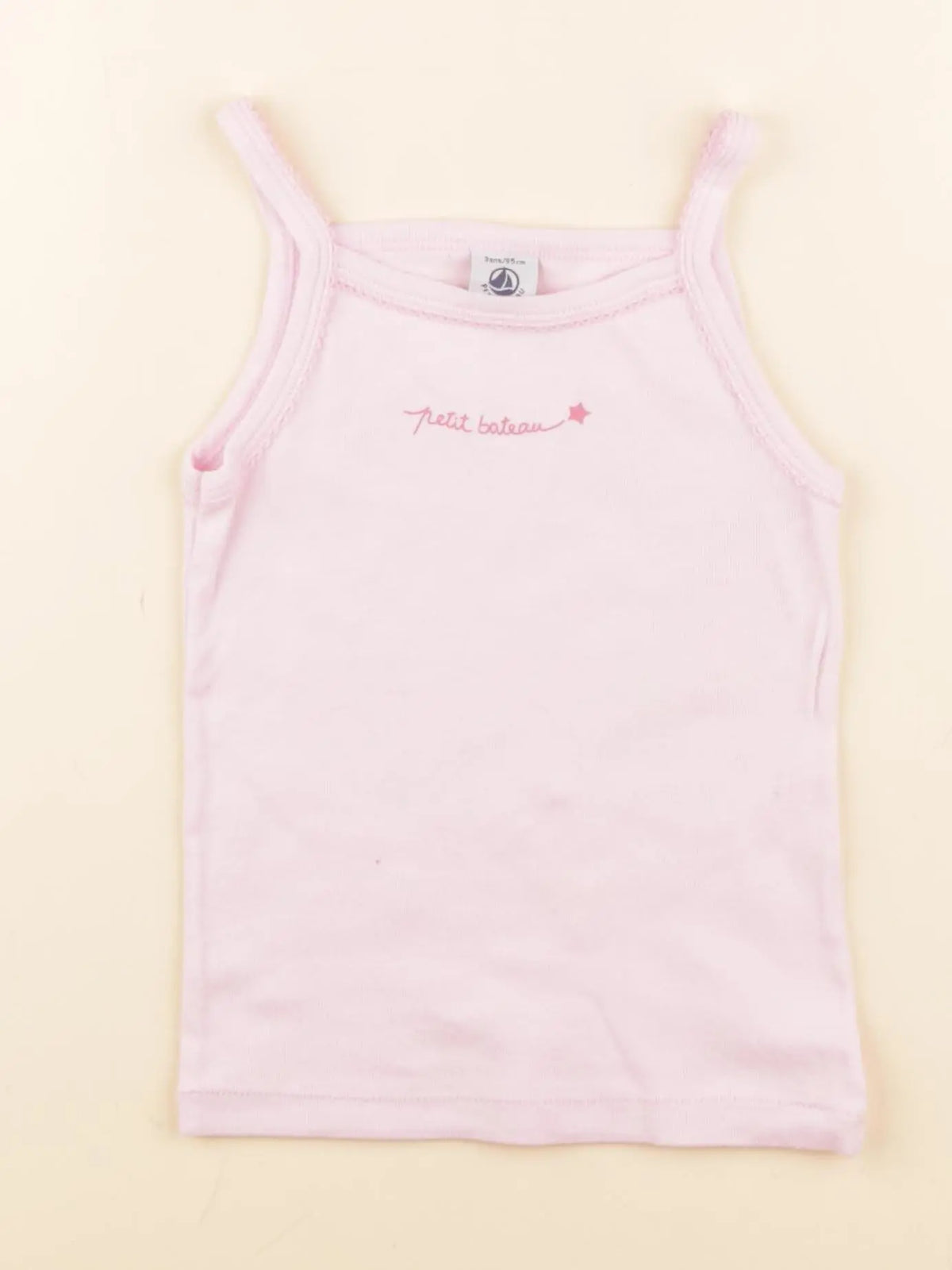 Petit Bateau - maillot de corps rose - 3 ans