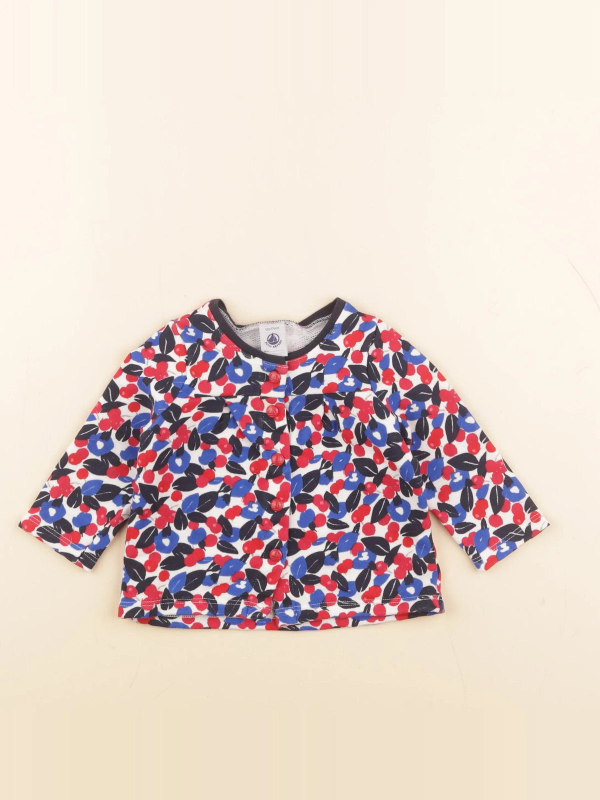 Petit Bateau - sweat multicolore - 12 mois