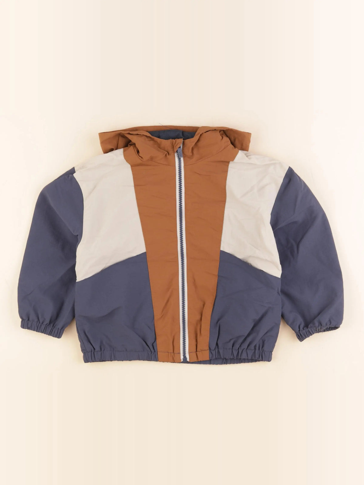 Vertbaudet - coupe-vent marron, bleu - 4 ans