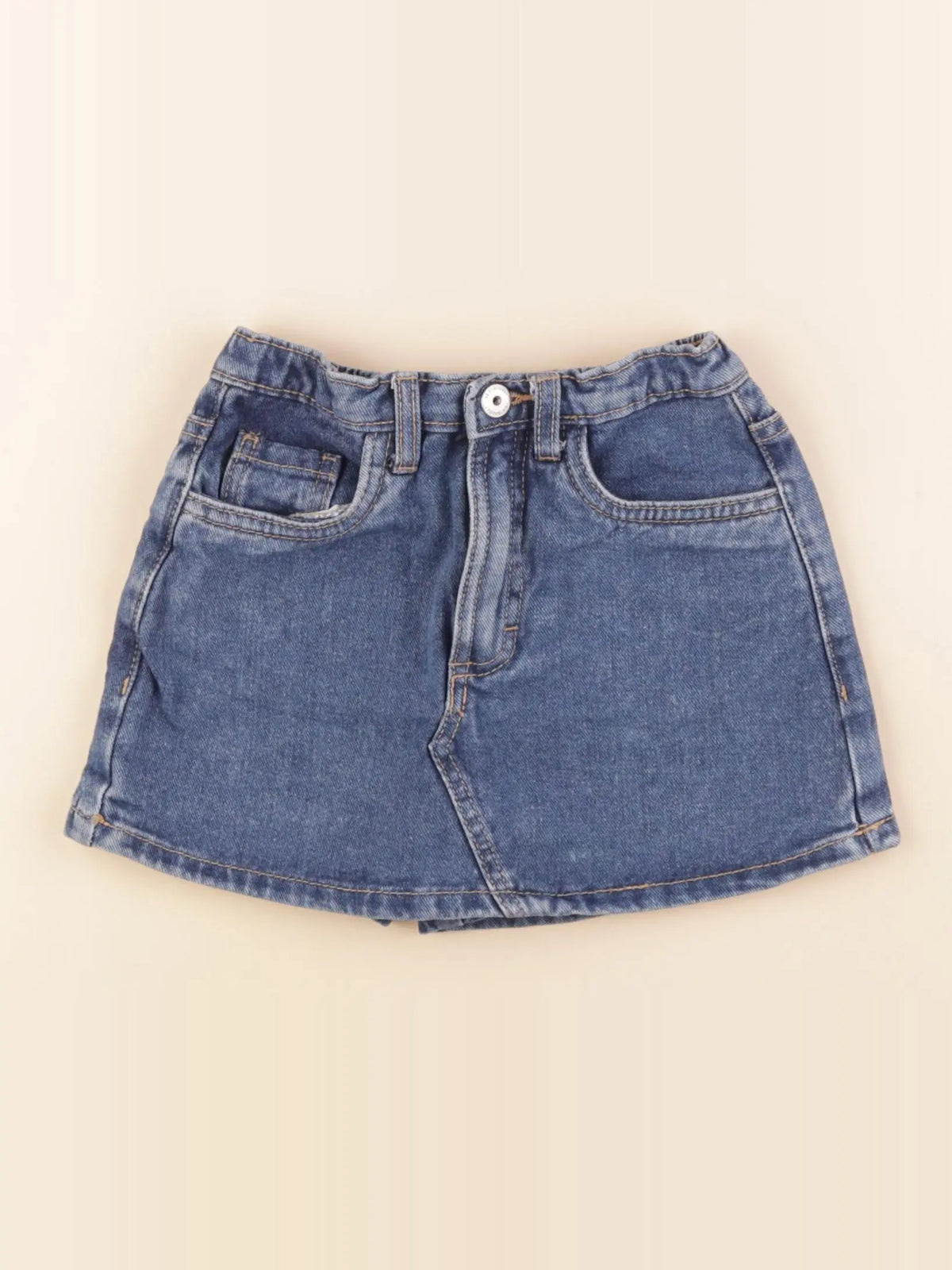 Vertbaudet - jupe short bleu - 5 ans