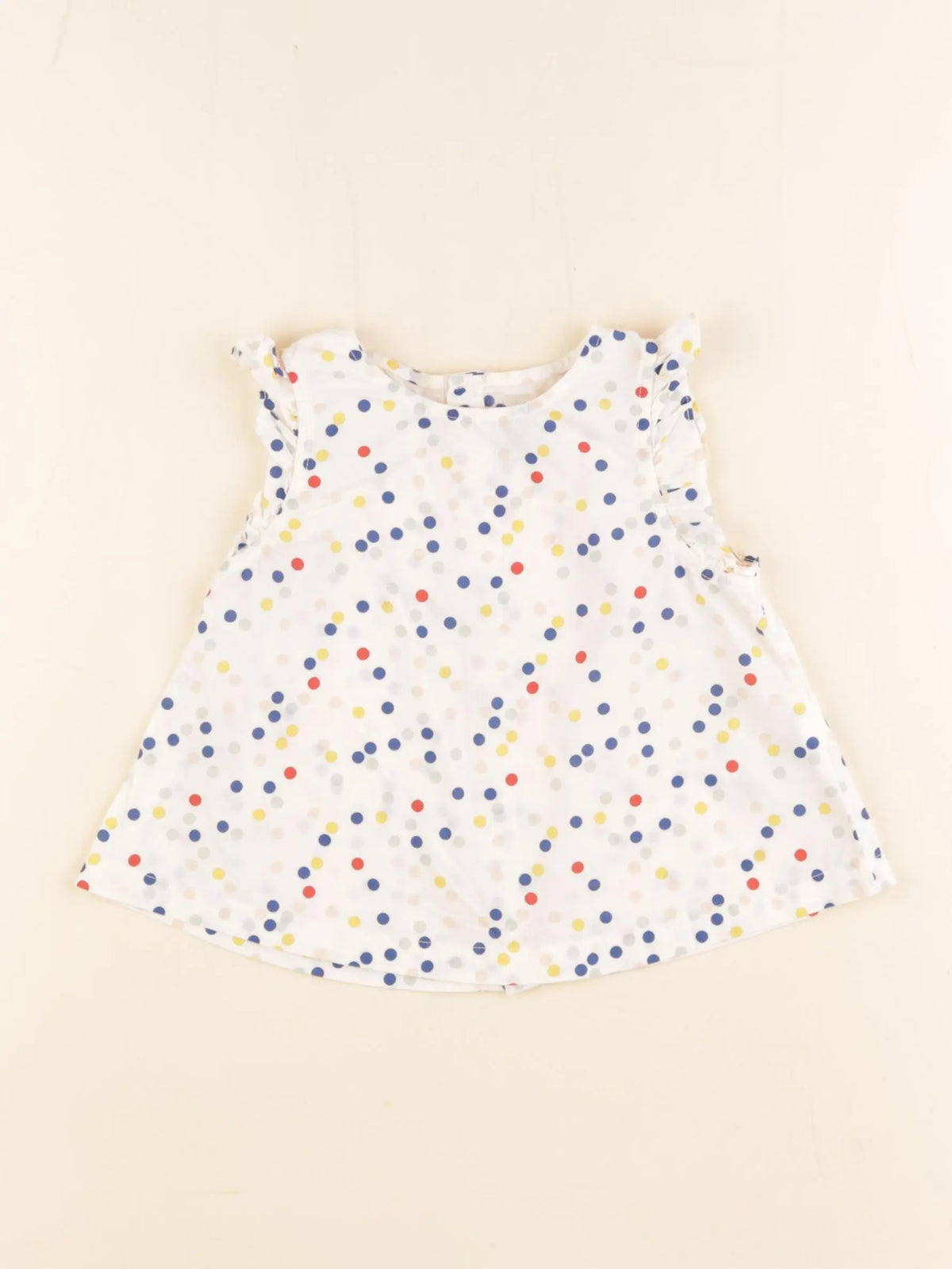 Petit Bateau - blouse blanc - 12 mois