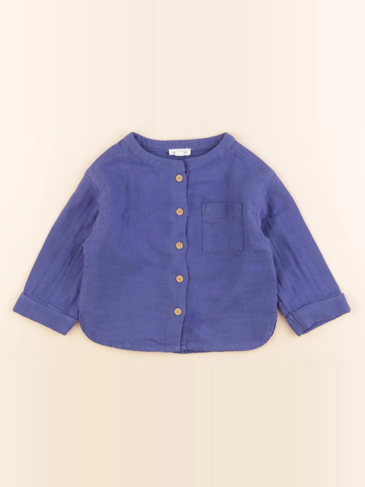Vertbaudet - chemise bleu - 18 mois