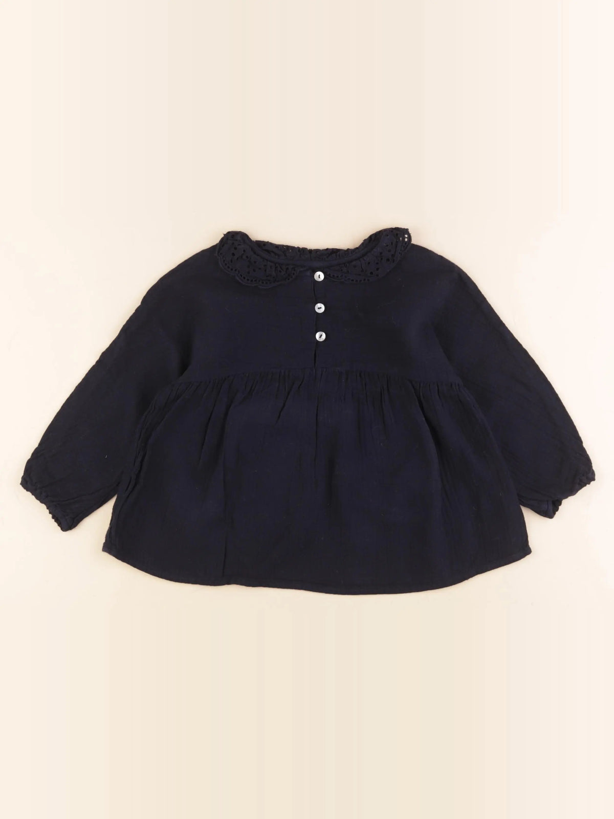 Bonton - blouse bleu - 3 ans