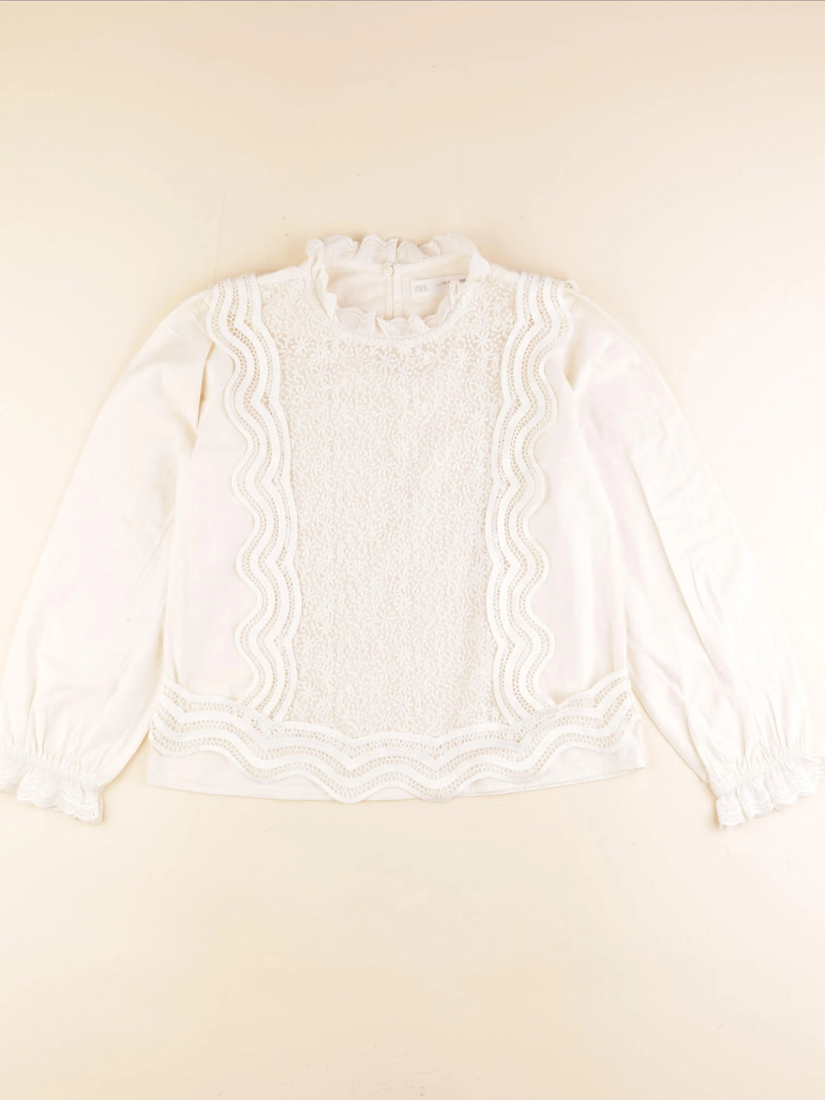 Zara - blouse beige - 11/12 ans