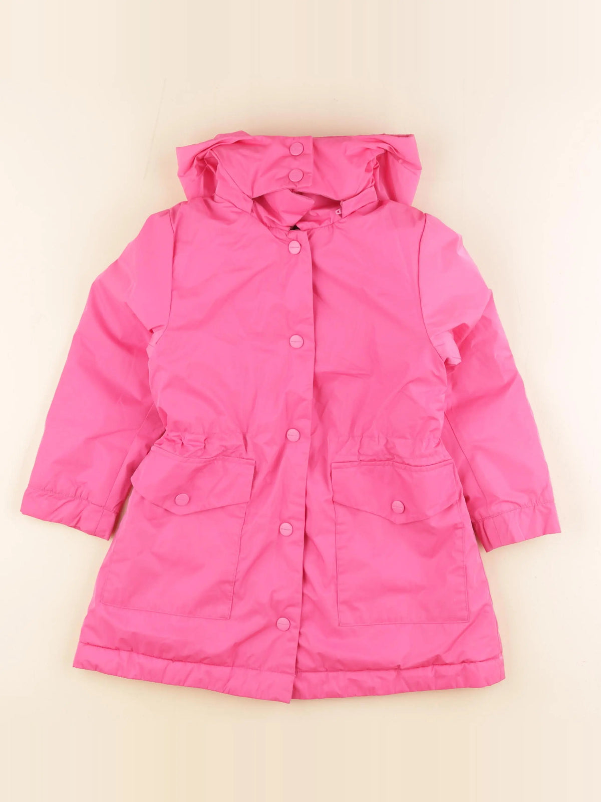 Jacadi - parka rose fluo - 5 ans
