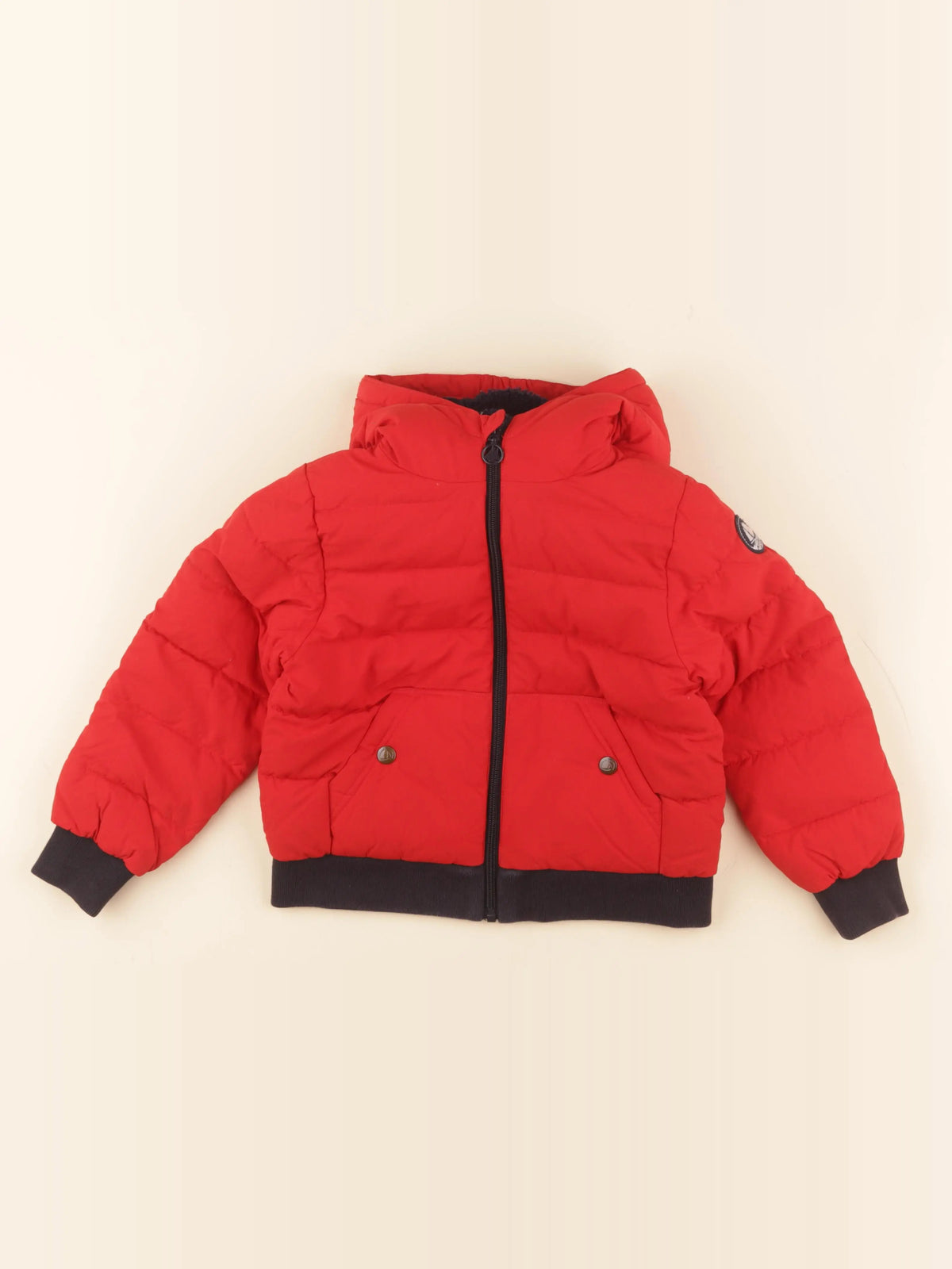 Petit Bateau - doudoune rouge - 5 ans