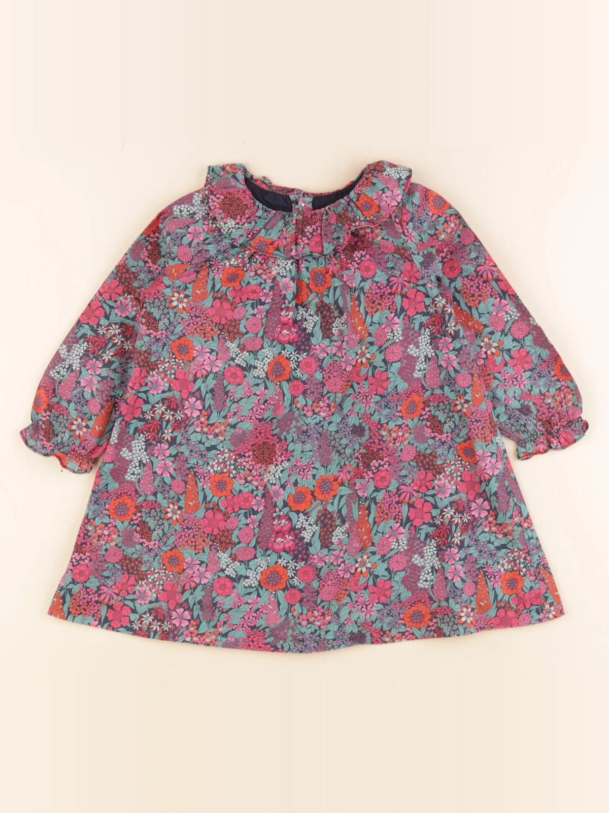Jacadi - robe liberty multicolore - 24 mois