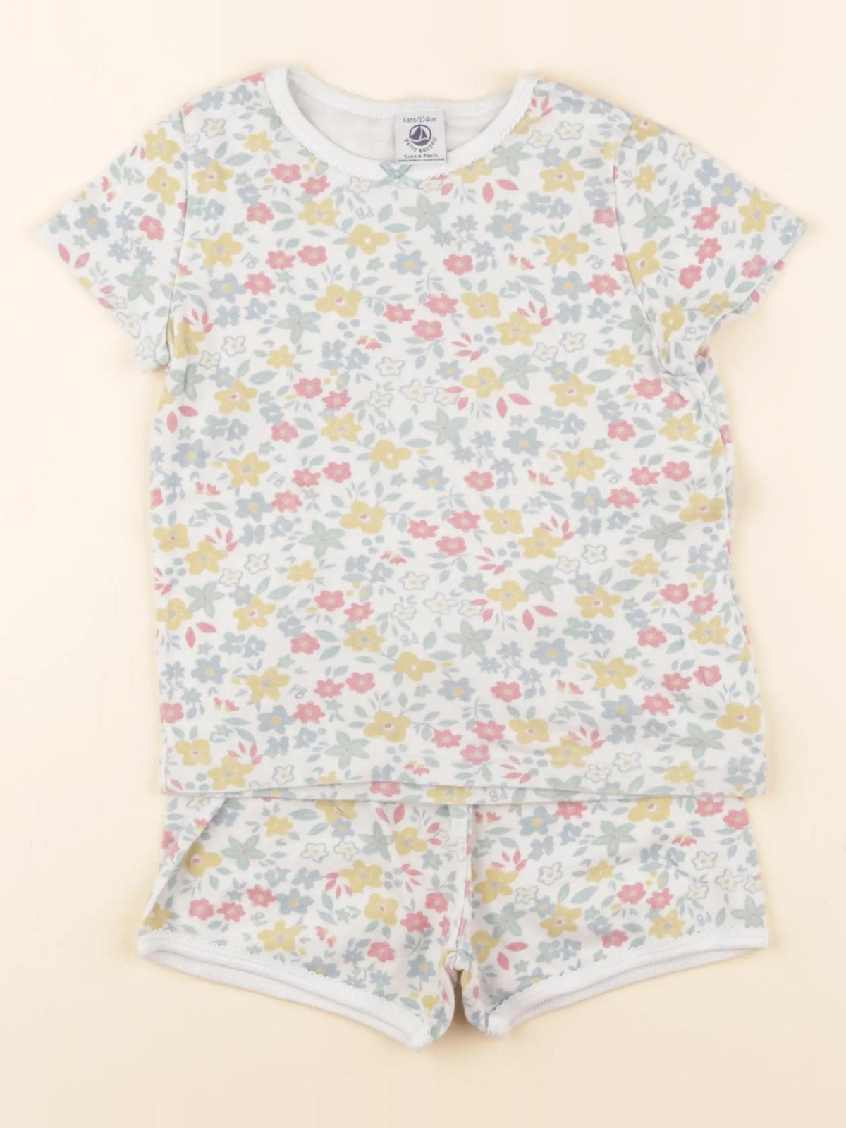 Petit Bateau - pyjama coton multicolore - 4 ans