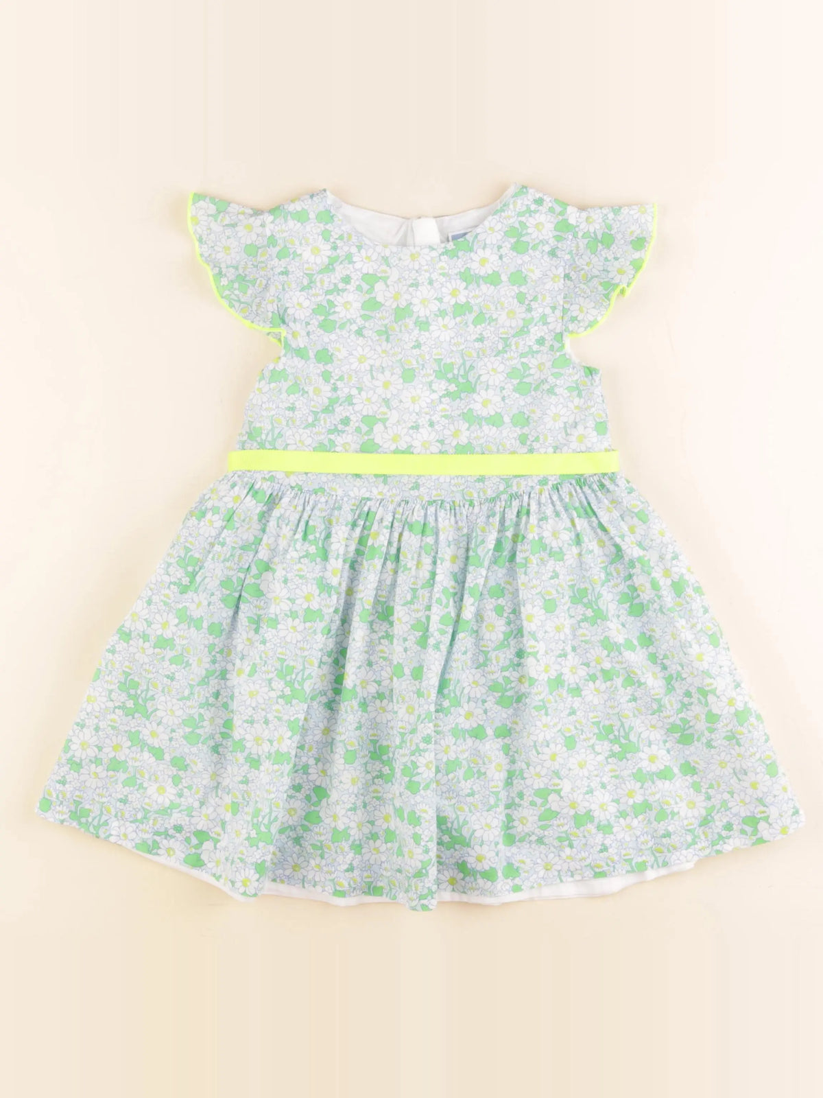 Jacadi - robe liberty vert - 3 ans