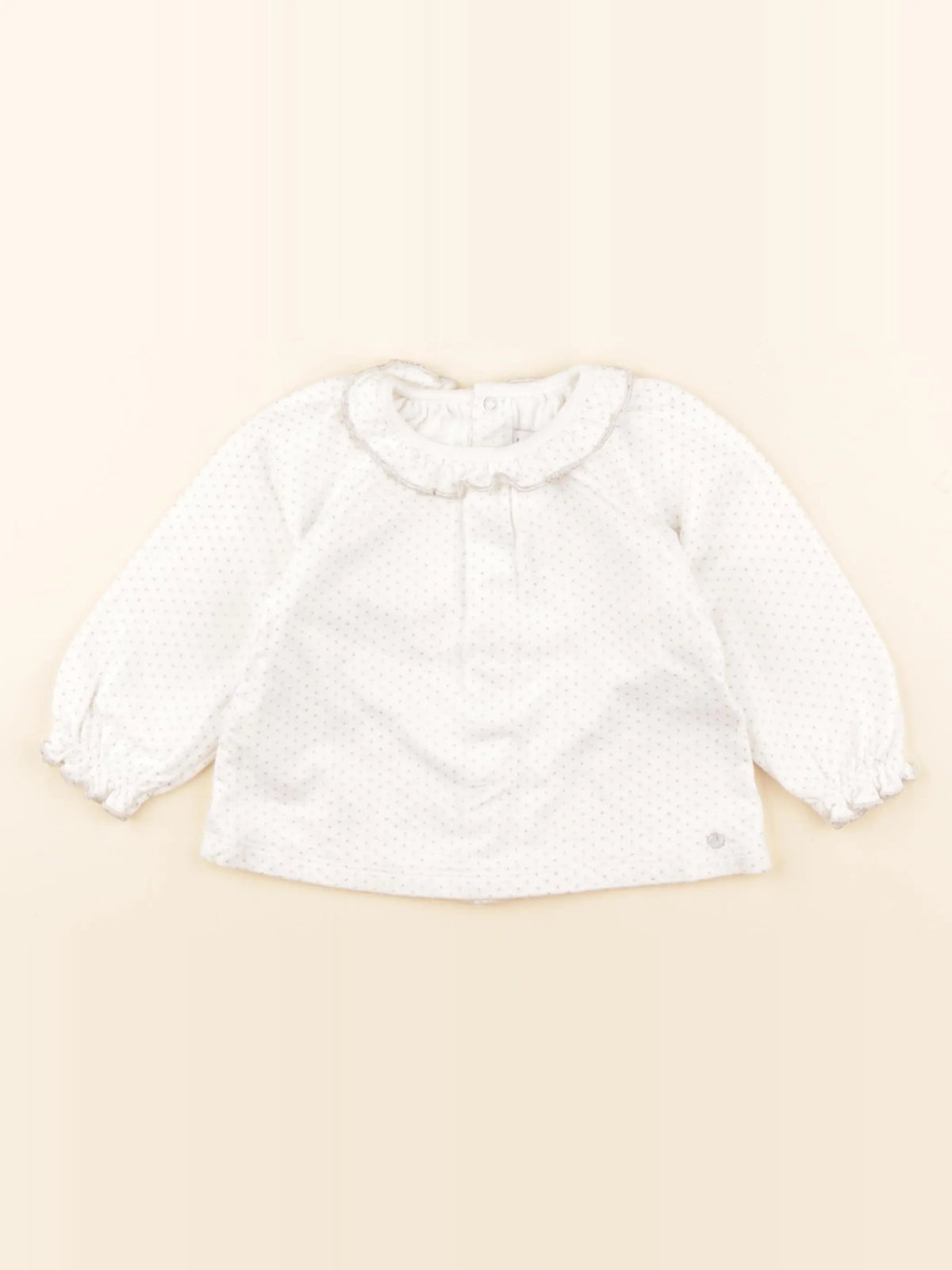 Petit Bateau - tee-shirt blanc - 12 mois