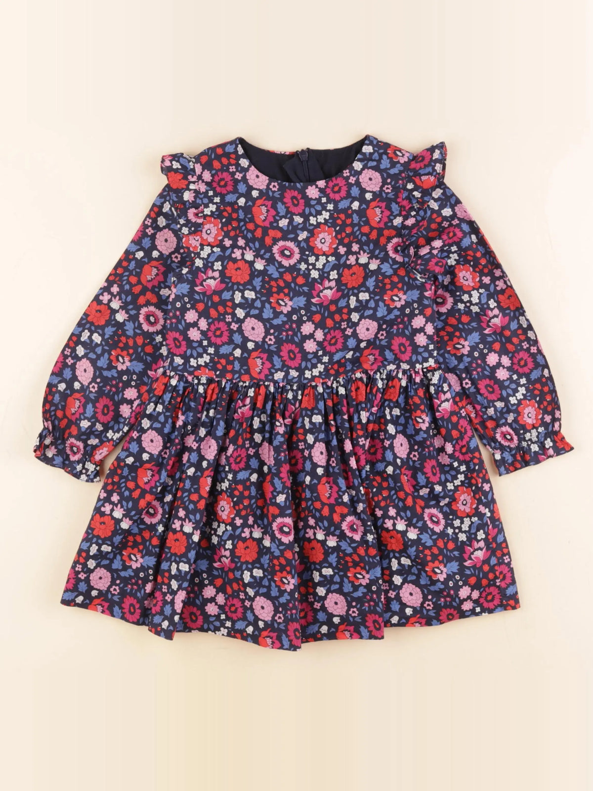 Jacadi - robe liberty bleu - 3 ans