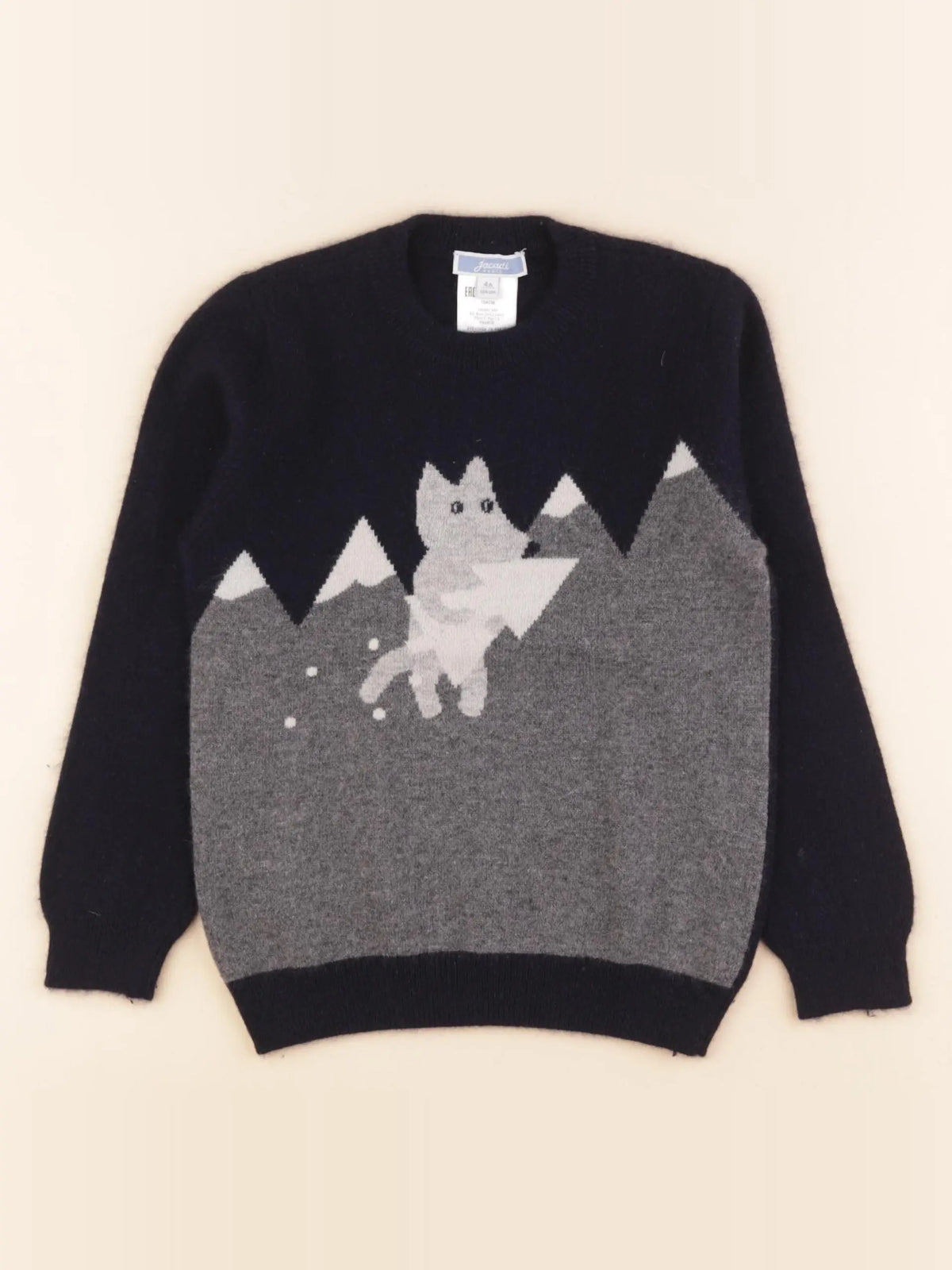 Jacadi - pull bleu - 4 ans