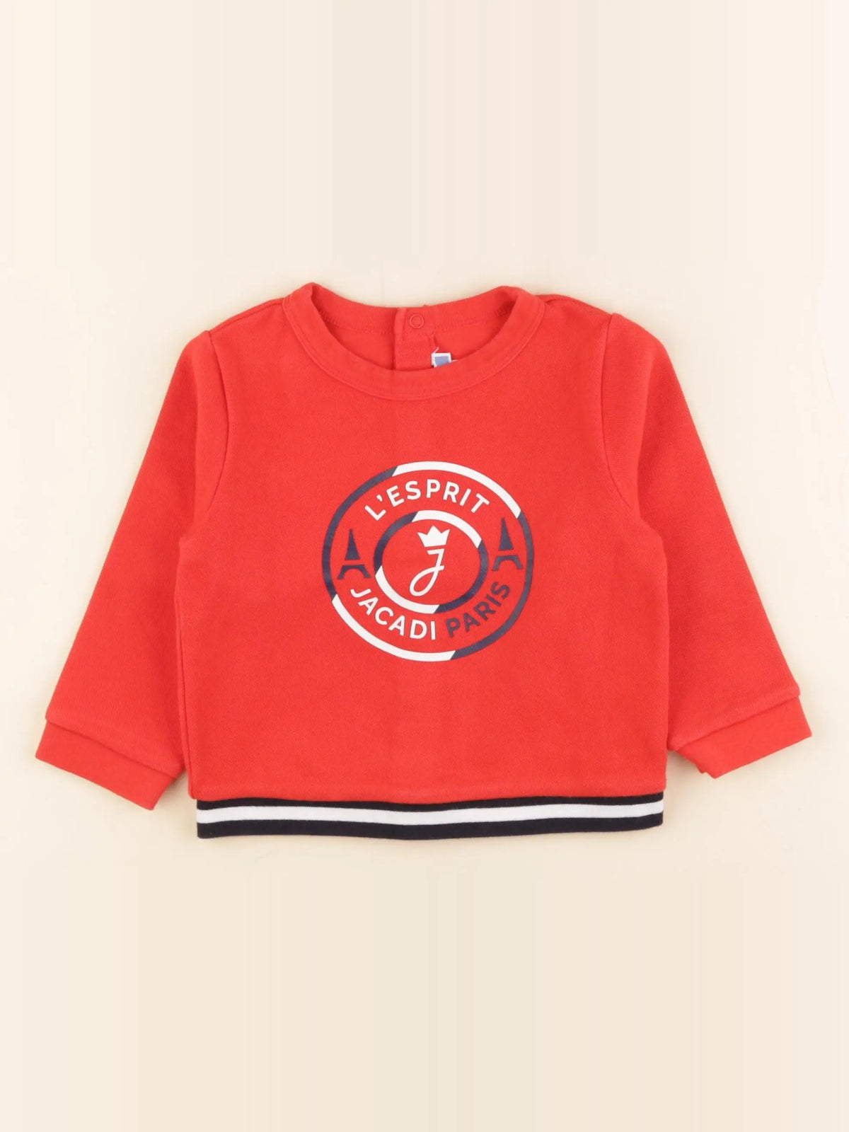Jacadi - sweat rouge - 24 mois