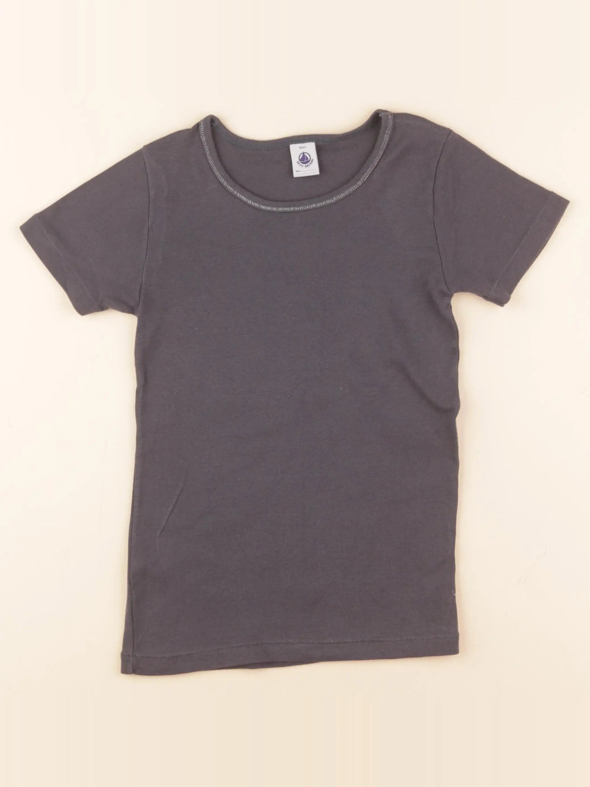 Petit Bateau - tee-shirt gris - 10 ans