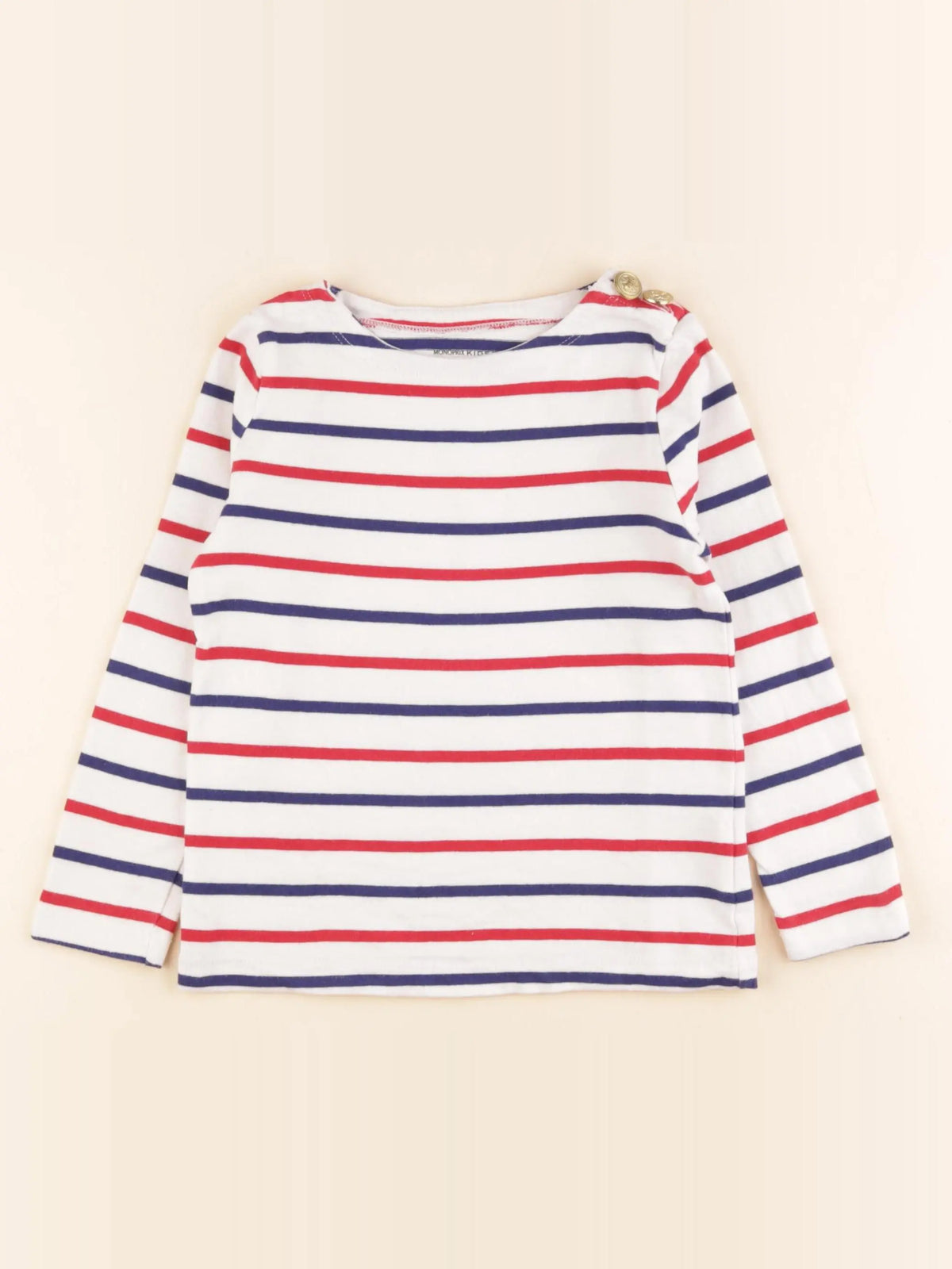 Monoprix - tee-shirt beige - 5 ans