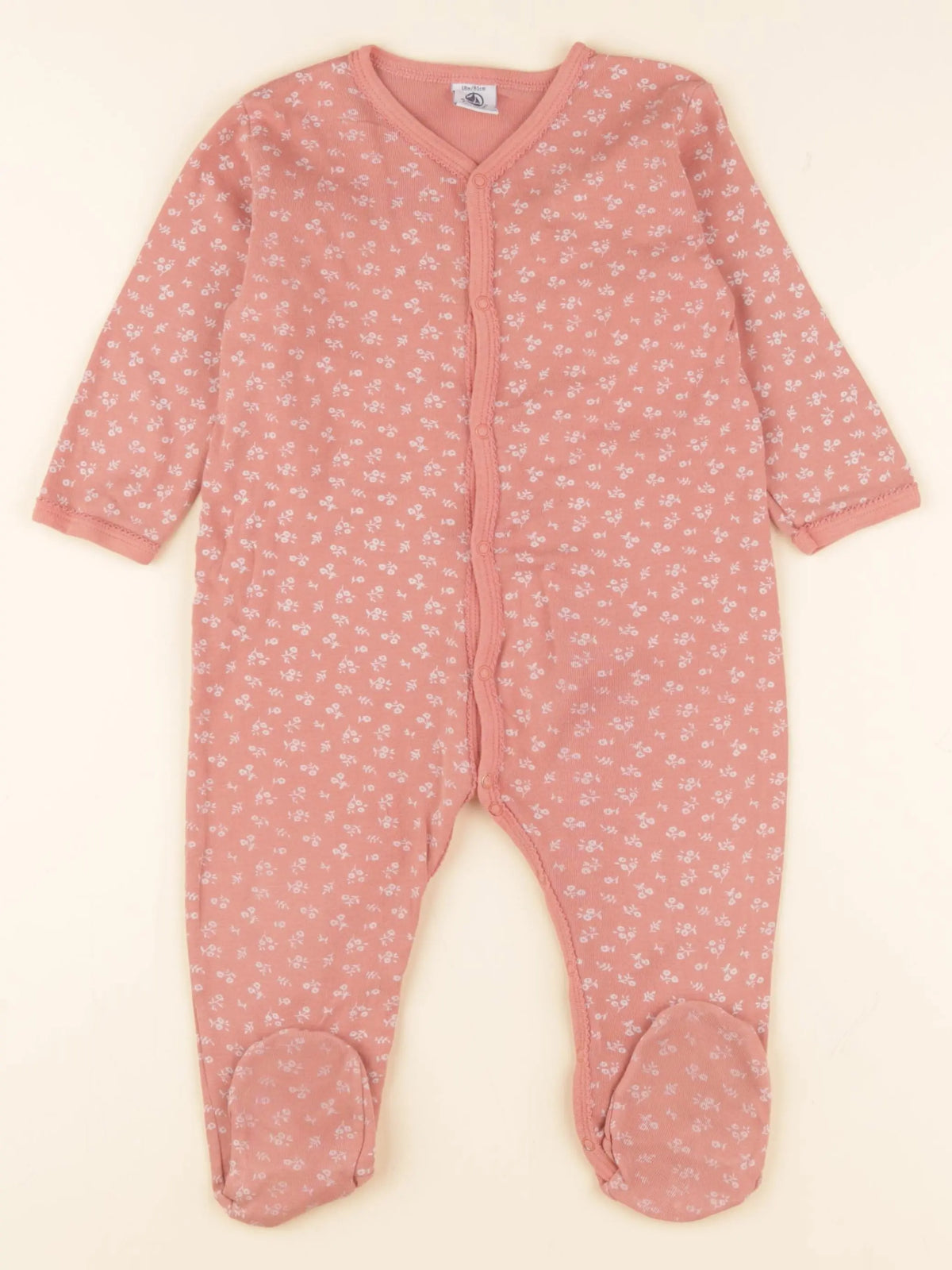 Petit Bateau - pyjama coton rose - 18 mois