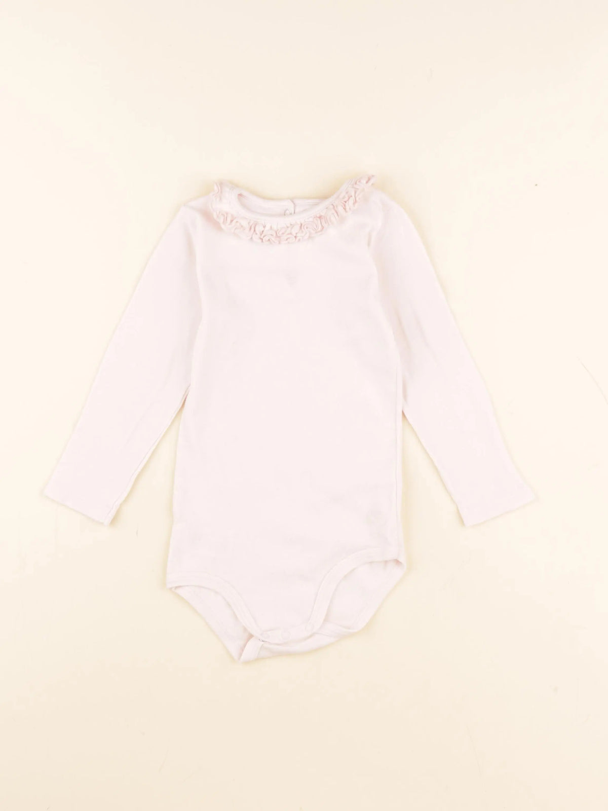 Petit Bateau - body à col rose - 24 mois