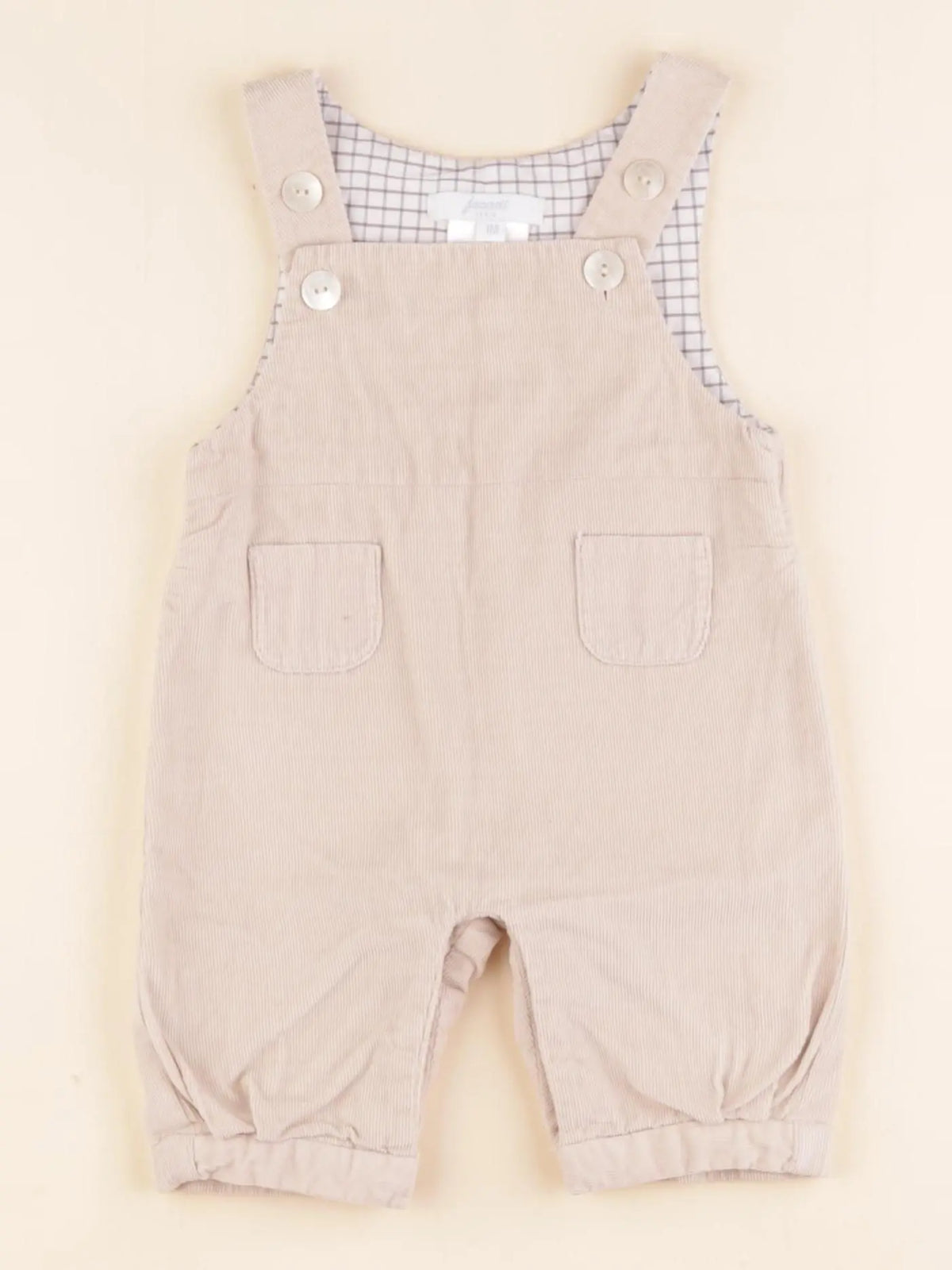Jacadi - salopette beige - 1 mois