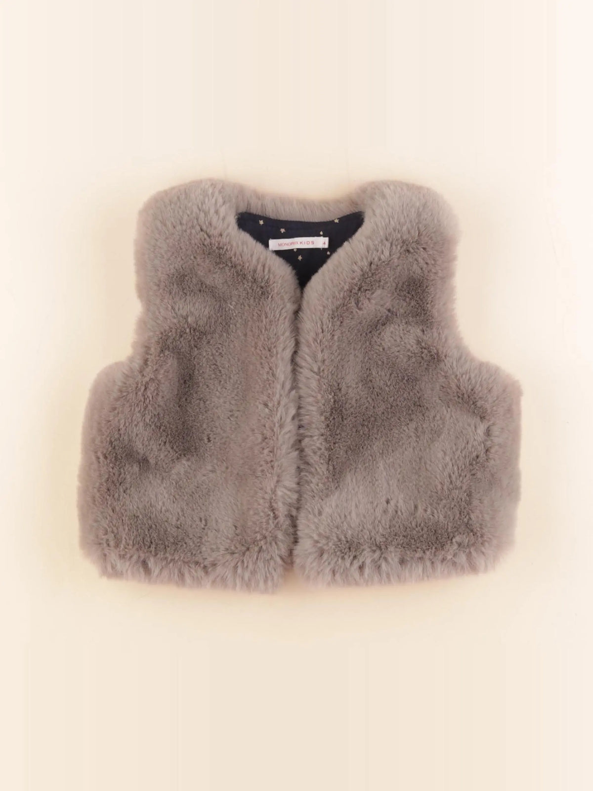 Monoprix - gilet gris - 4 ans