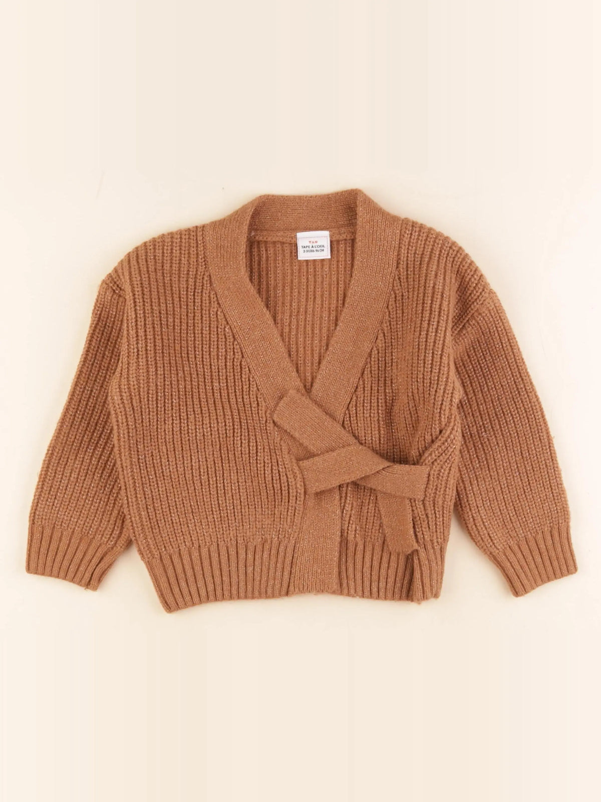 Tape à l'oeil - gilet marron - 2/3 ans
