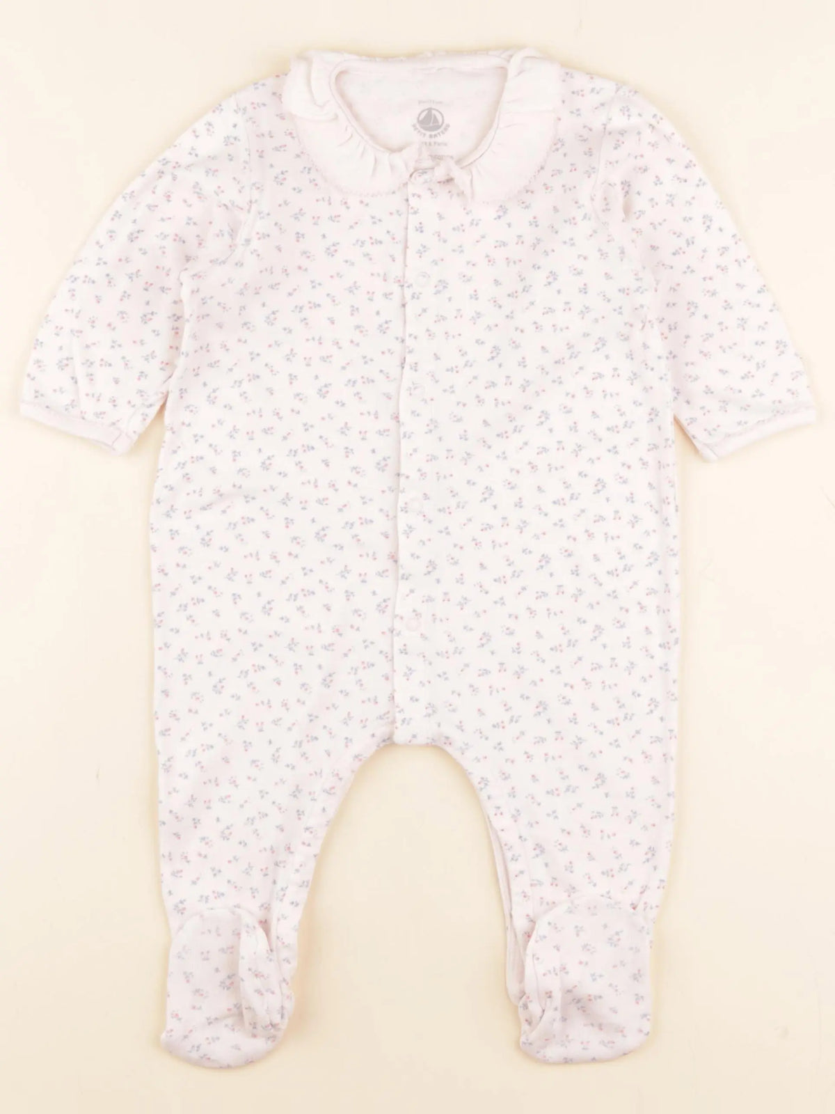 Petit Bateau - pyjama coton rose - 9 mois