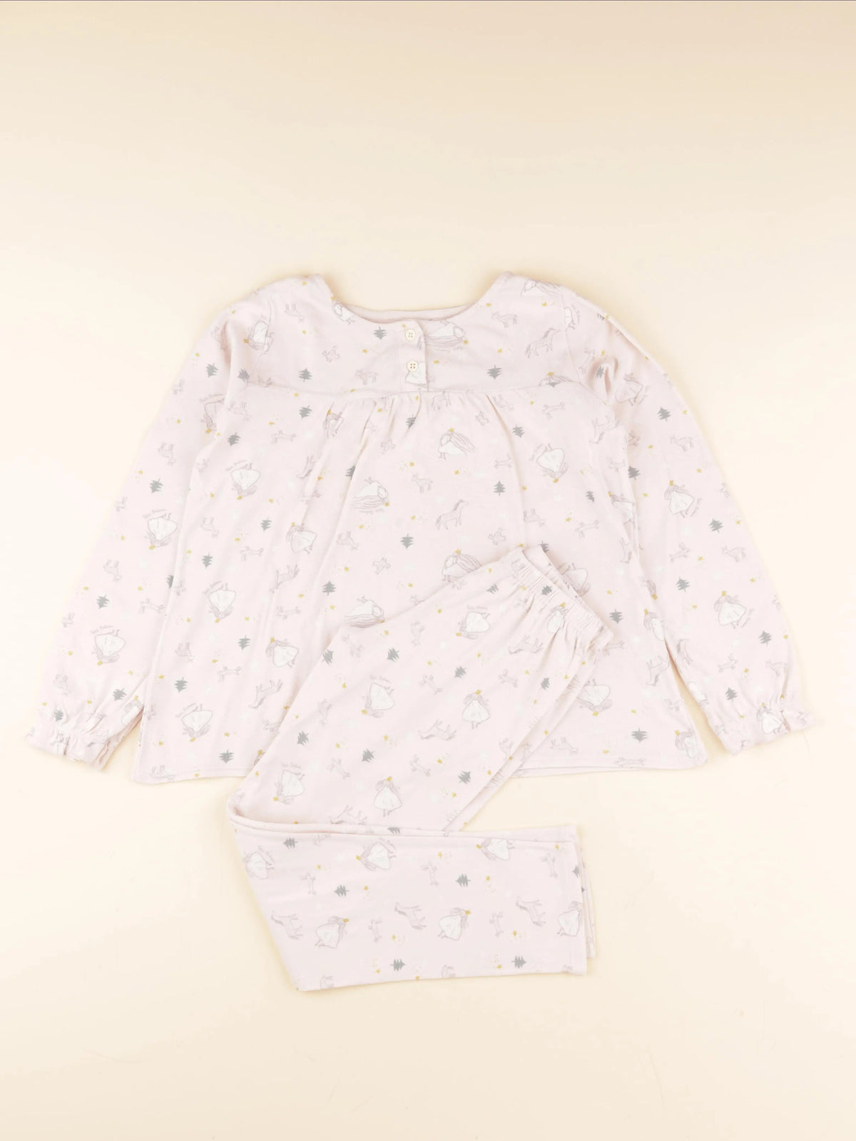 Petit Bateau - pyjama coton rose - 8 ans