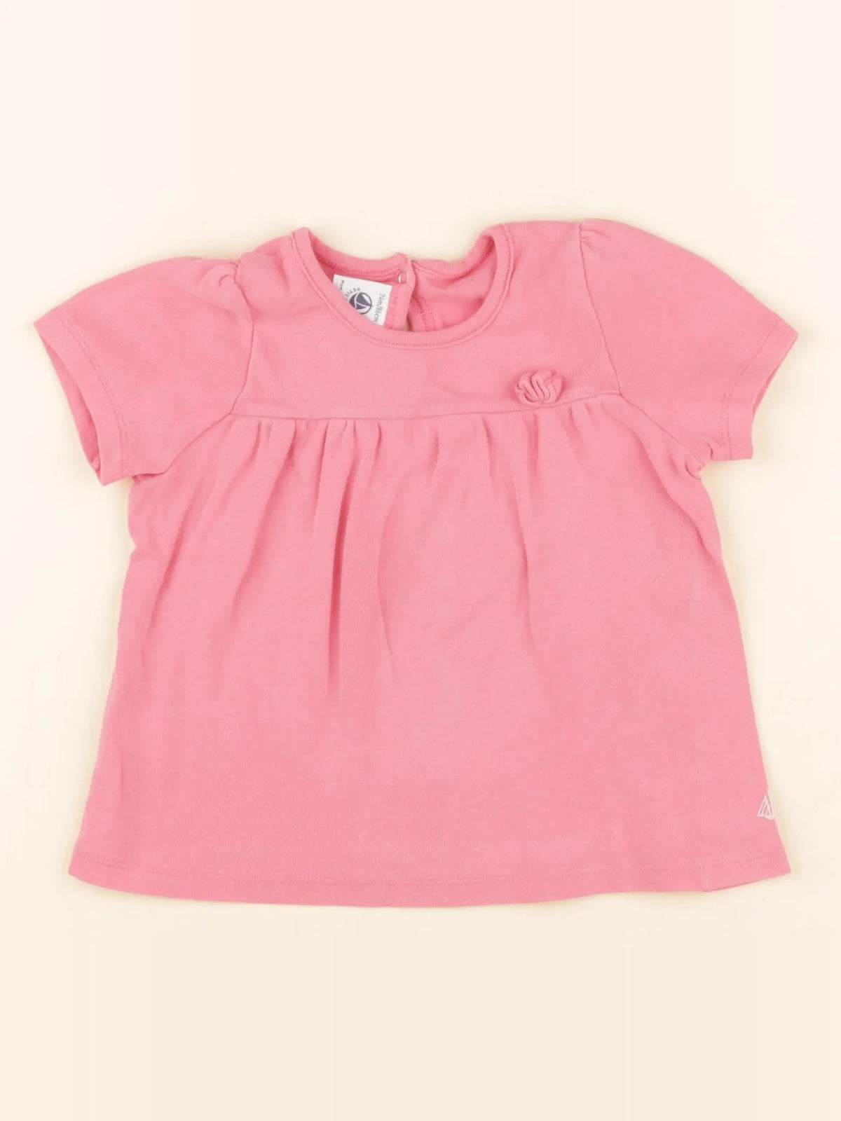 Petit Bateau - tee-shirt rose - 24 mois