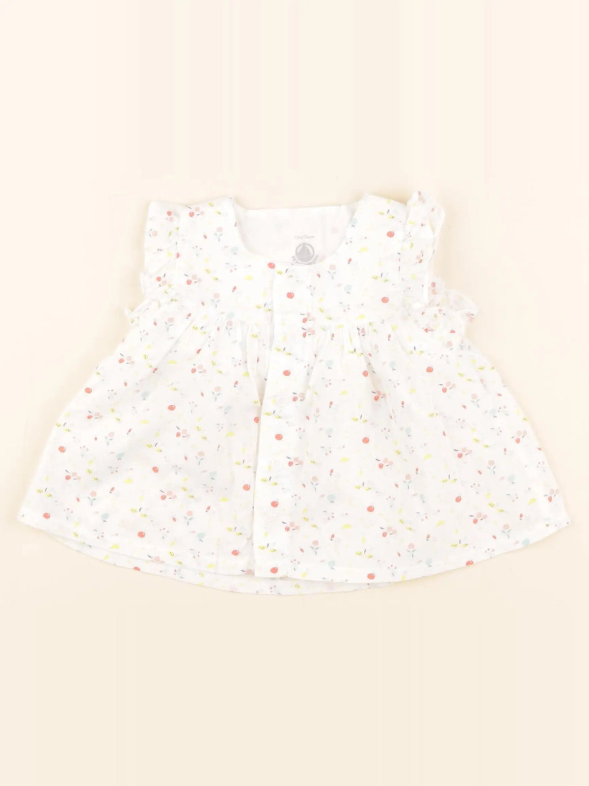 Petit Bateau - blouse multicolore - 12 mois