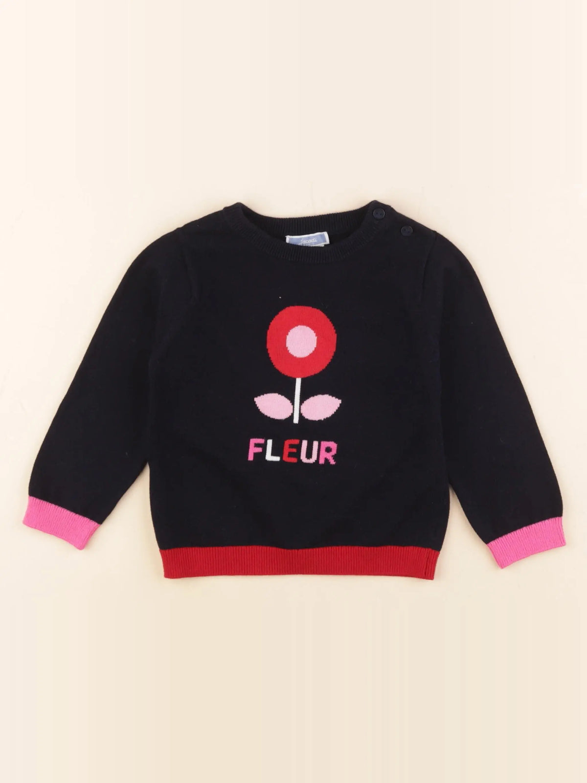 Jacadi - pull bleu - 24 mois