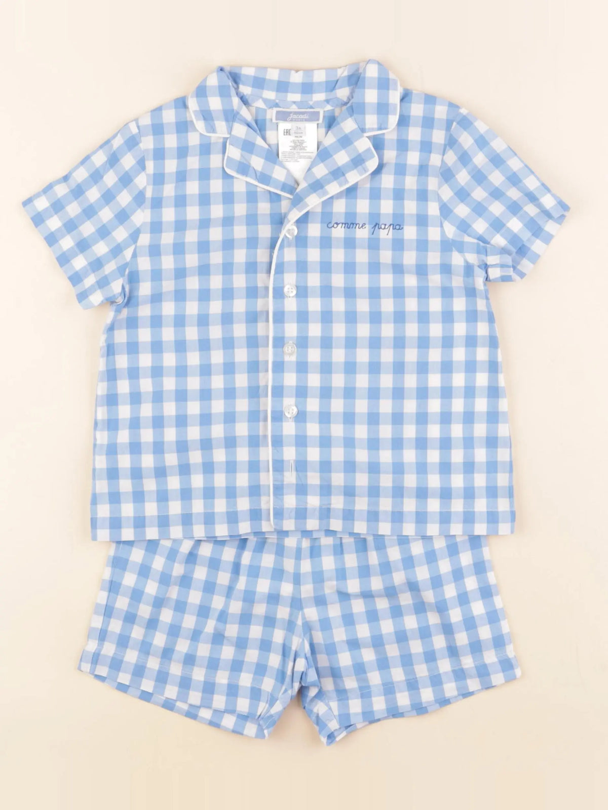 Jacadi - pyjama coton bleu - 3 ans