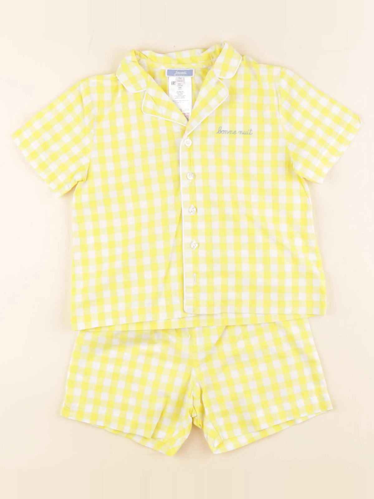 Jacadi - pyjama coton jaune - 3 ans