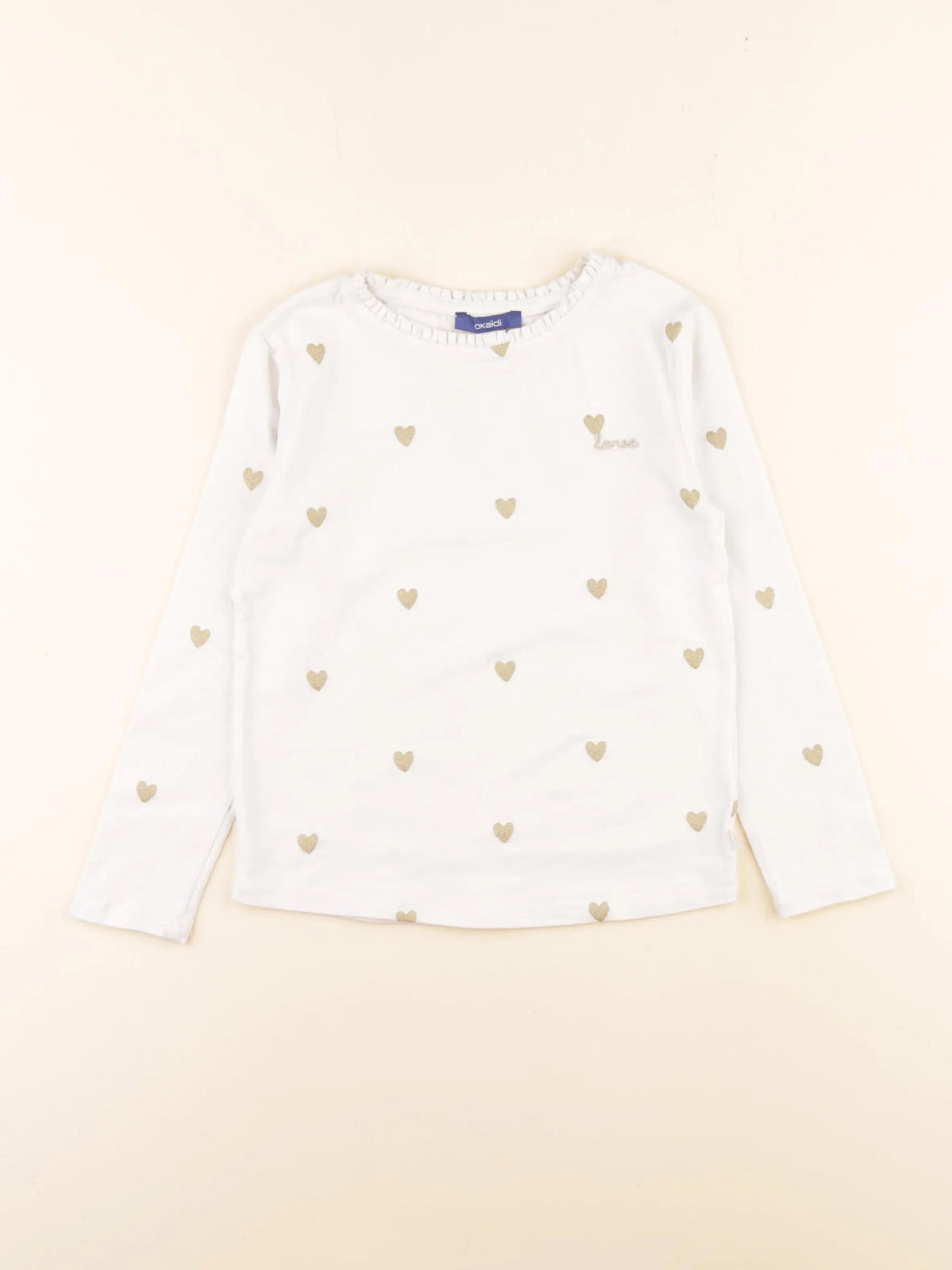 Okaidi - tee-shirt blanc - 5 ans