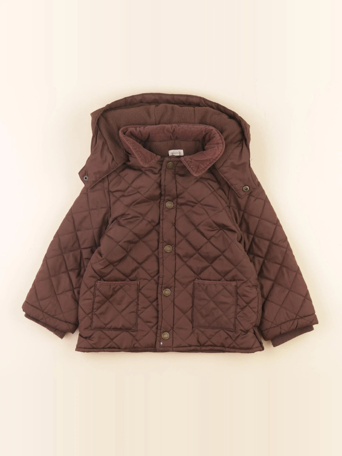 Gocco - veste doublé marron - 2/3 ans