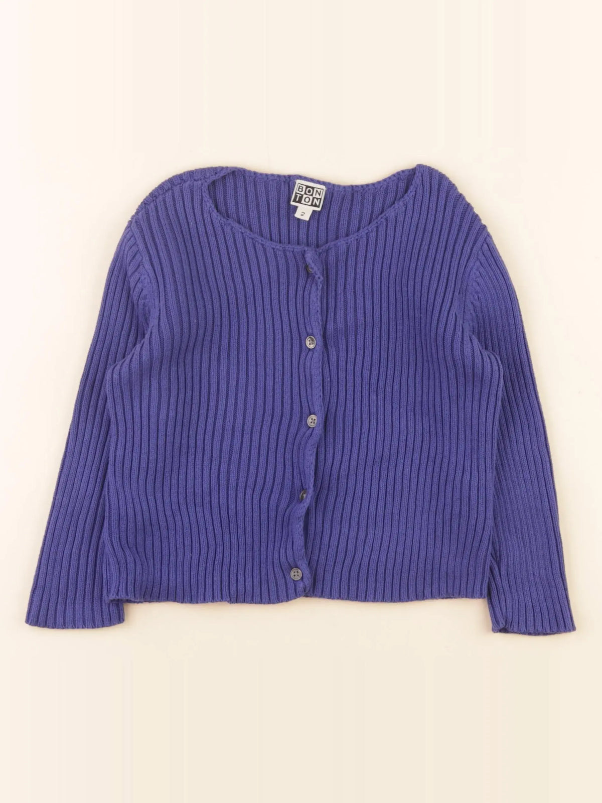 Bonton - gilet bleu - 2 ans