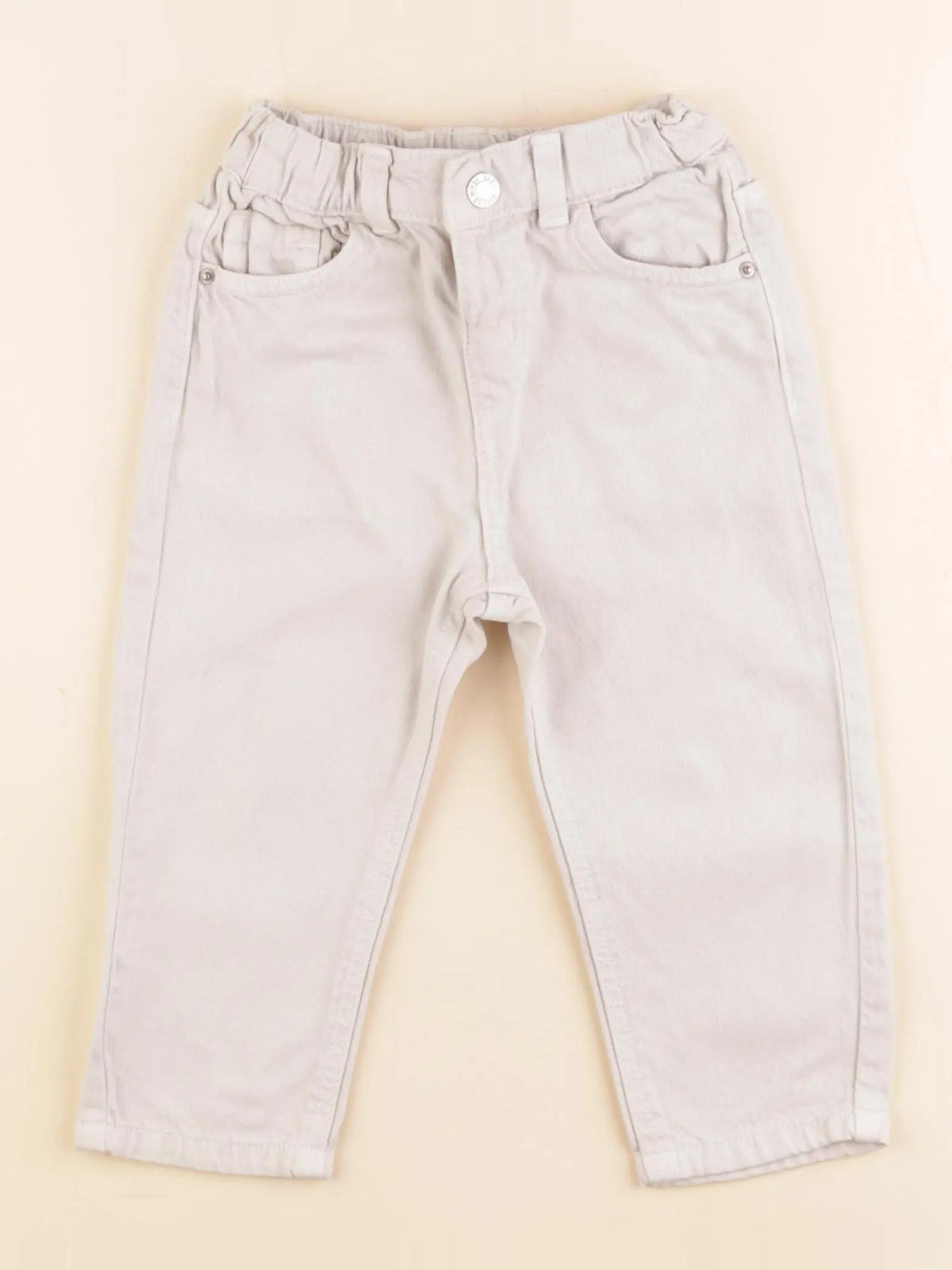 Zara - jean beige - 12/18 mois