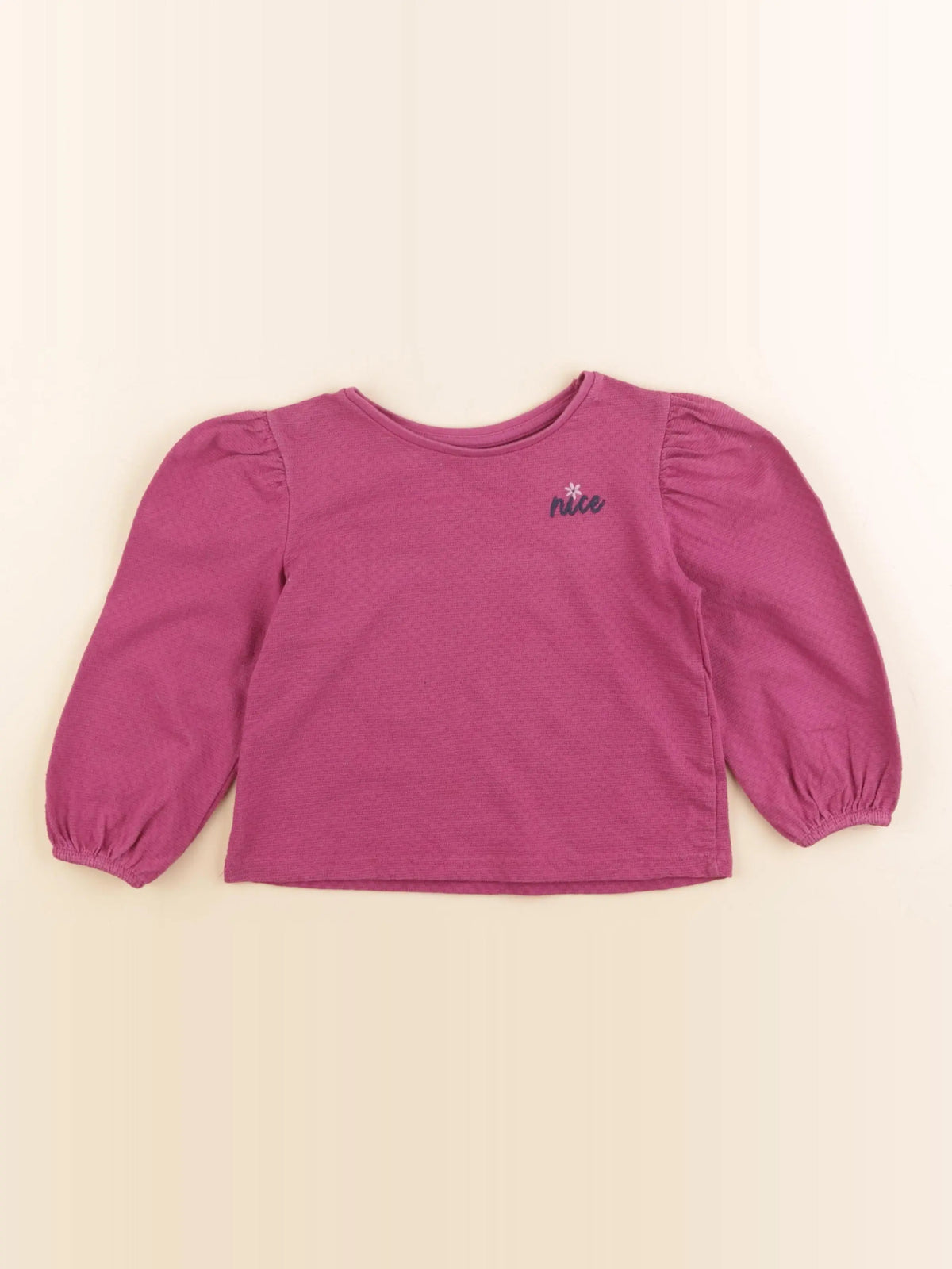 Vertbaudet - tee-shirt violet - 3 ans