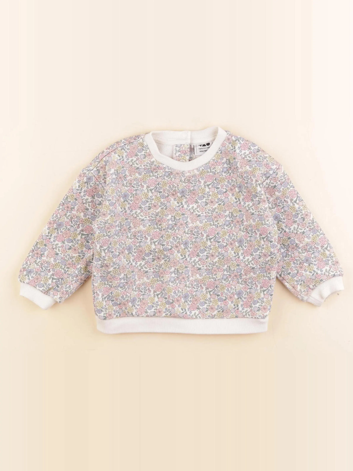 Tape à l'oeil - sweat blanc - 18 mois
