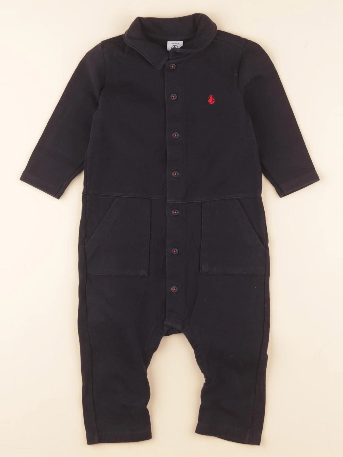 Petit Bateau - combinaison bleu - 18 mois